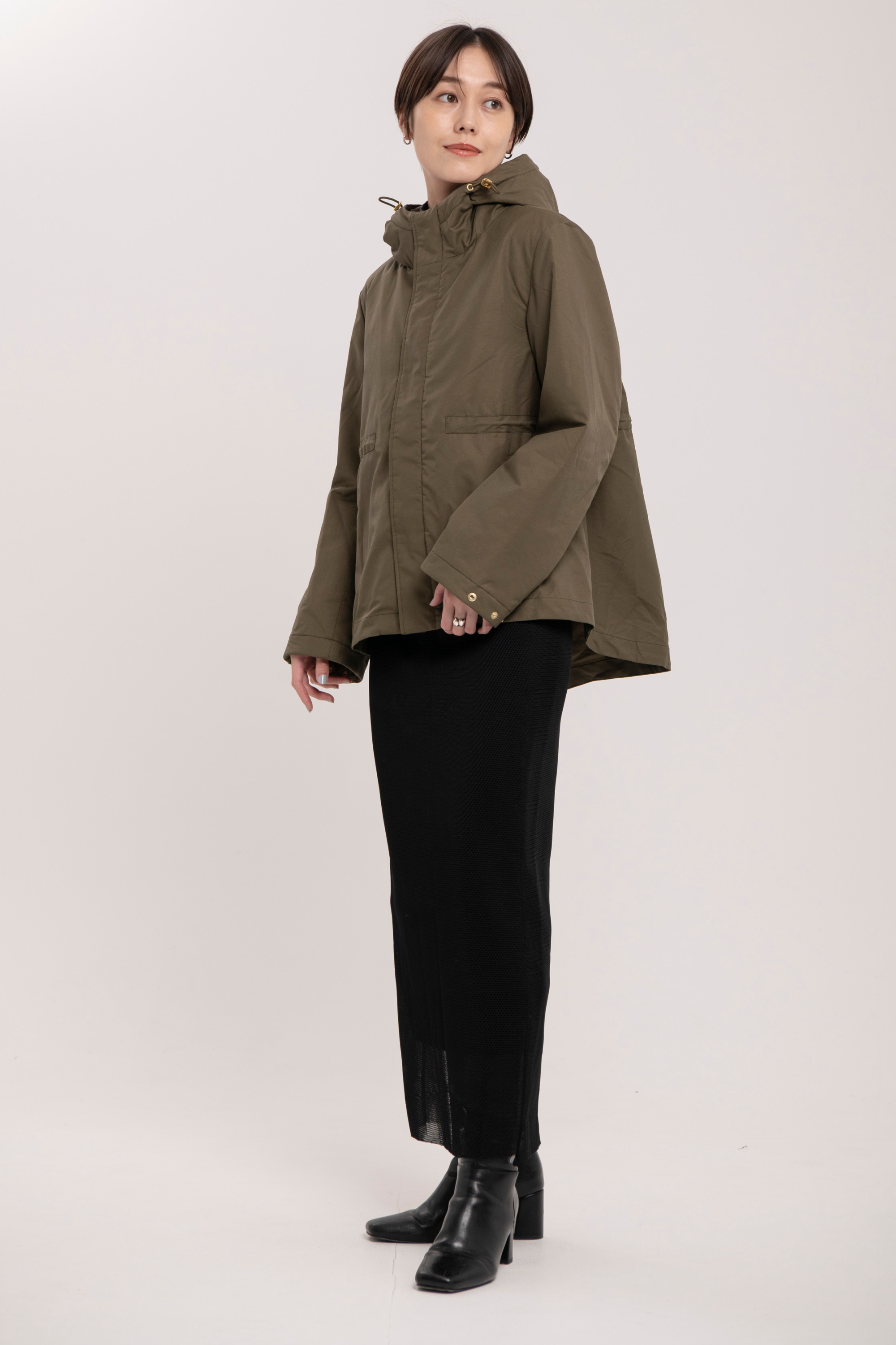 Collarless Trench-Women