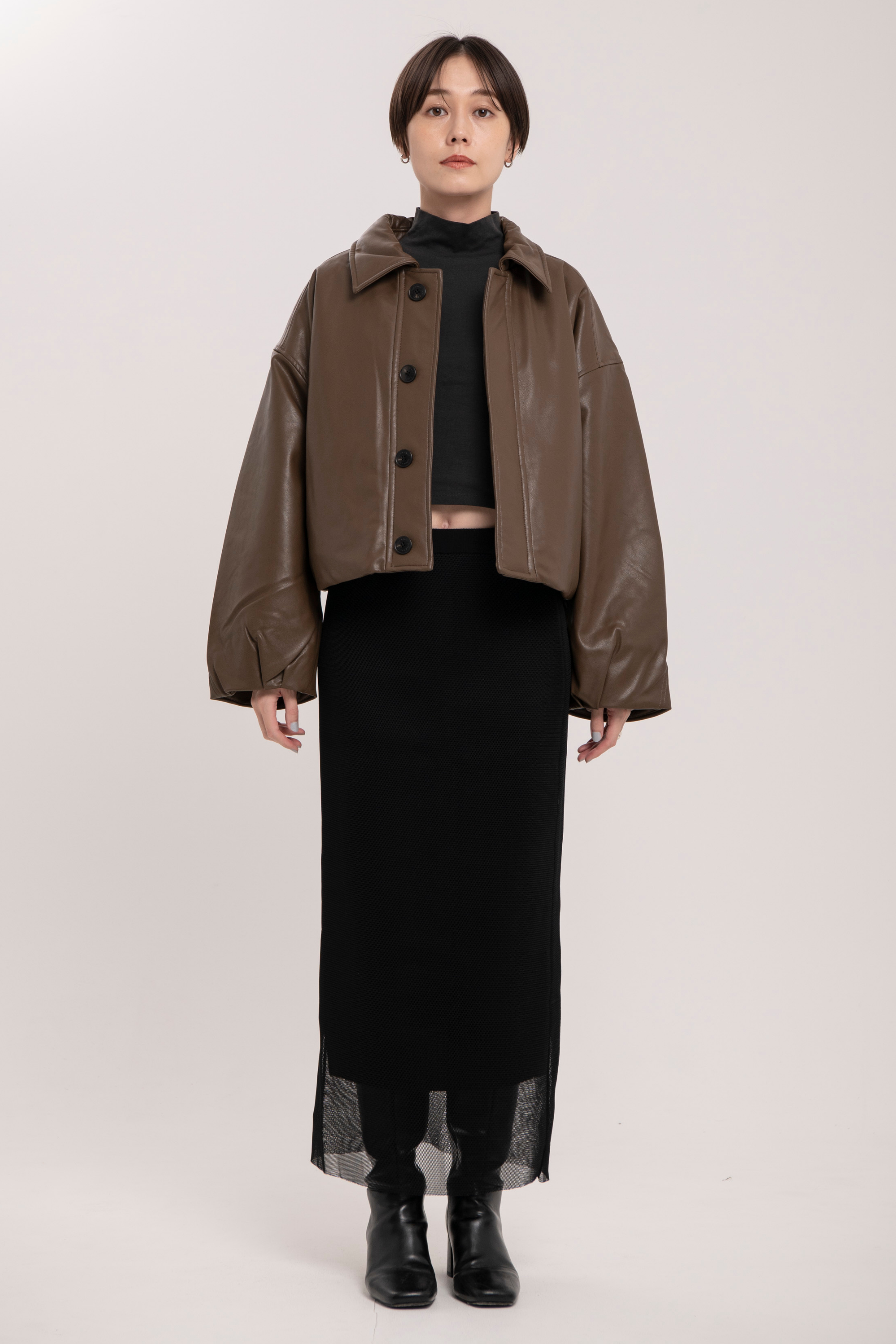 Collarless Trench-Women
