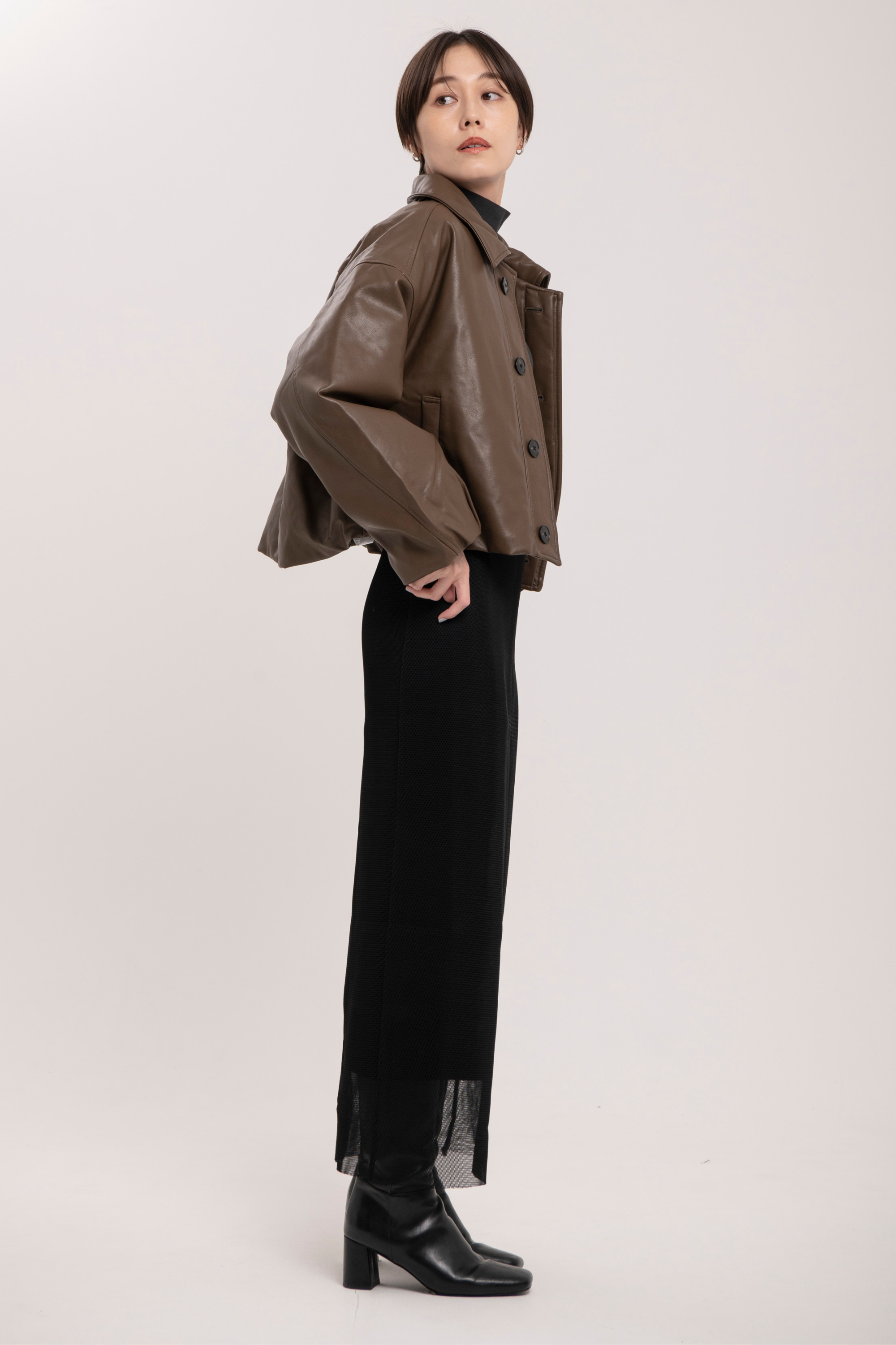 Collarless Trench-Women