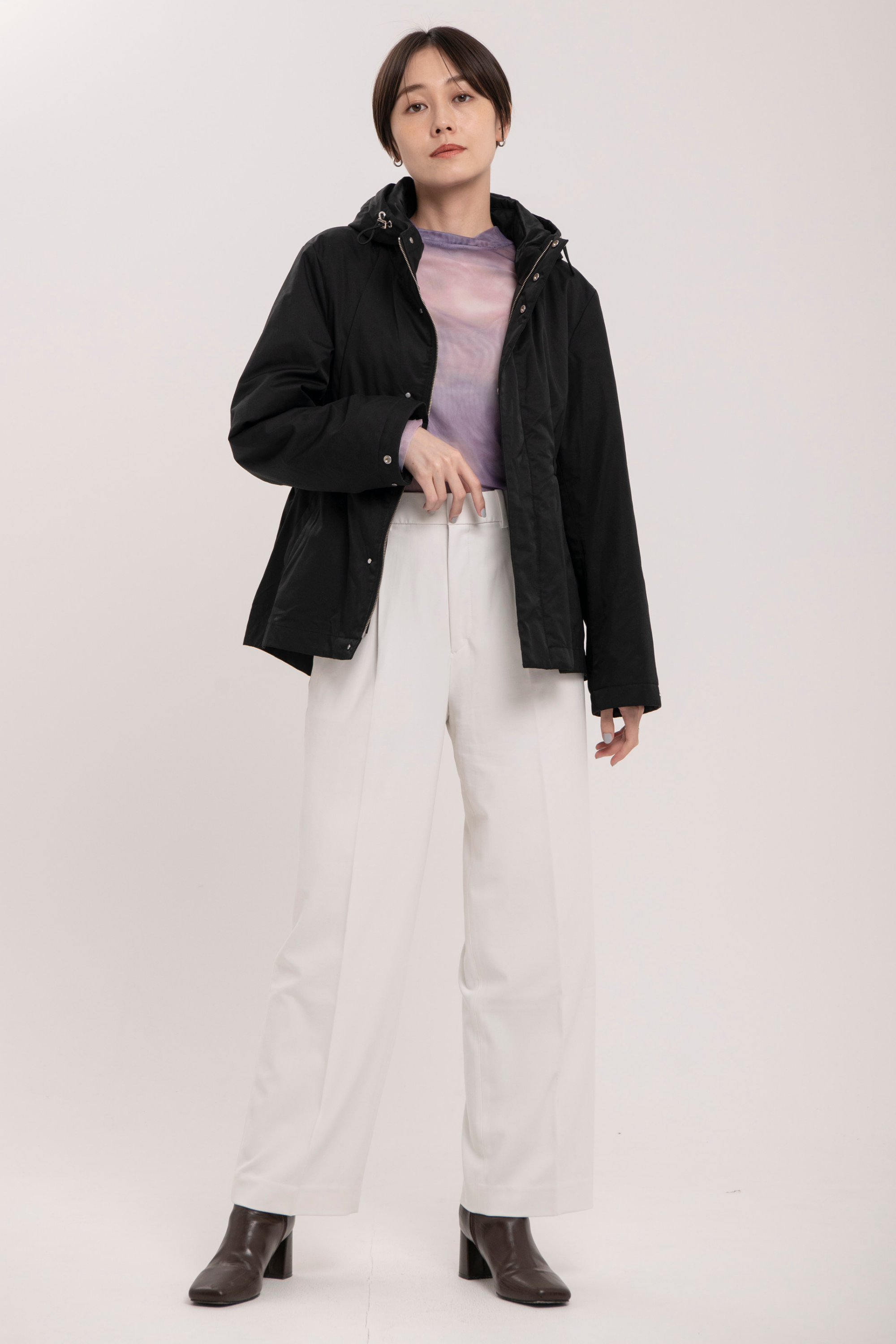 Collarless Trench-Women