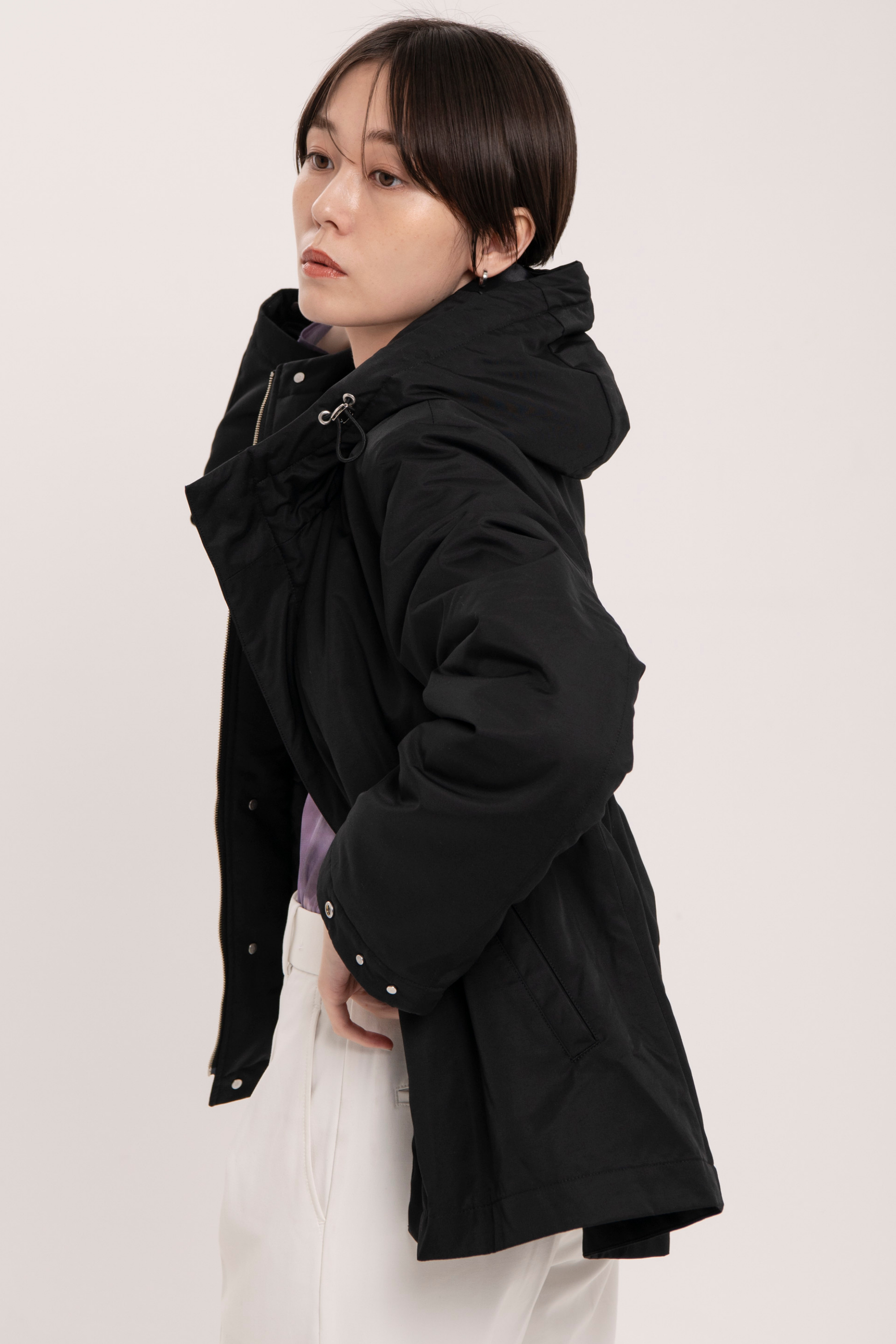 Collarless Trench-Women