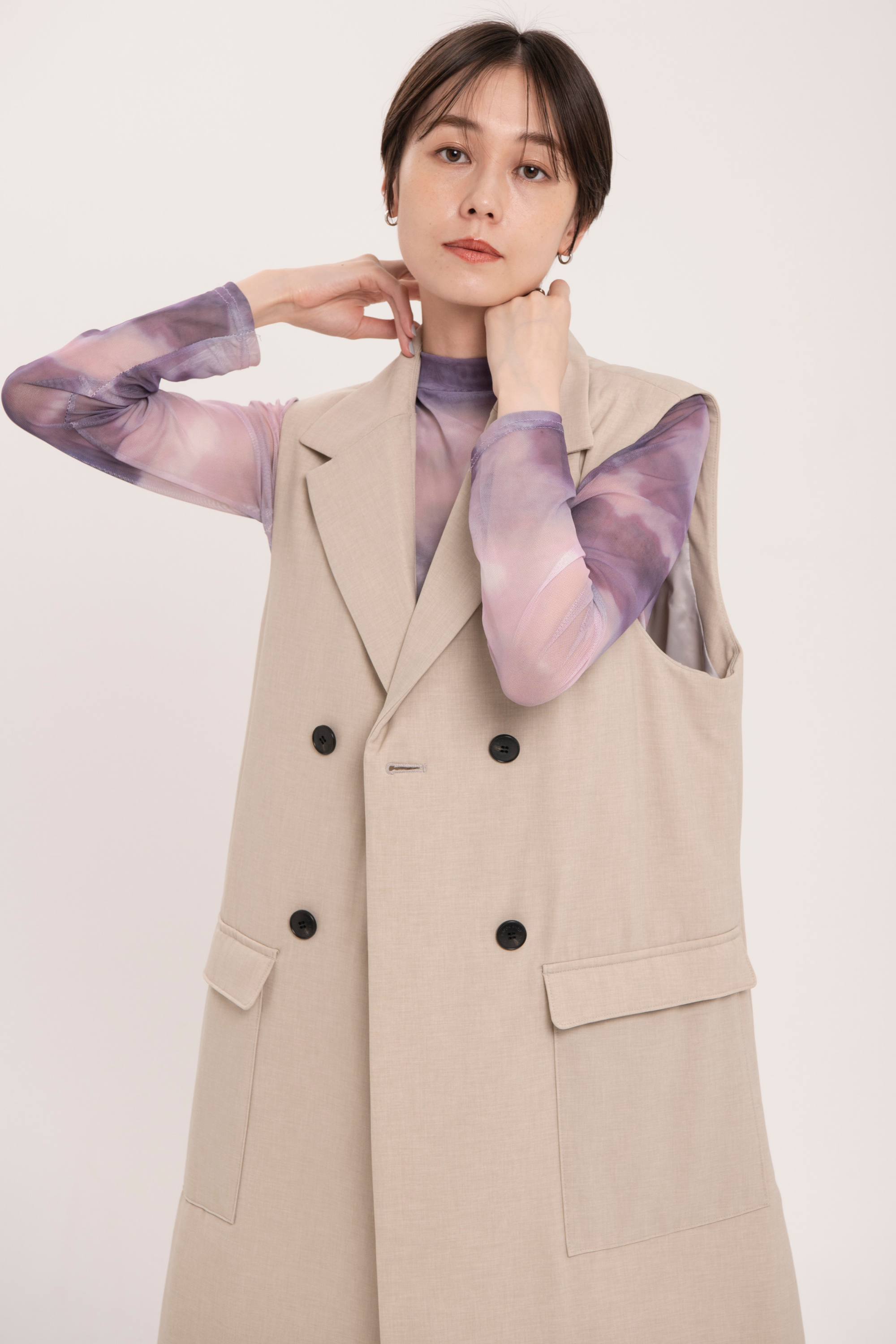 ロングベスト-Women