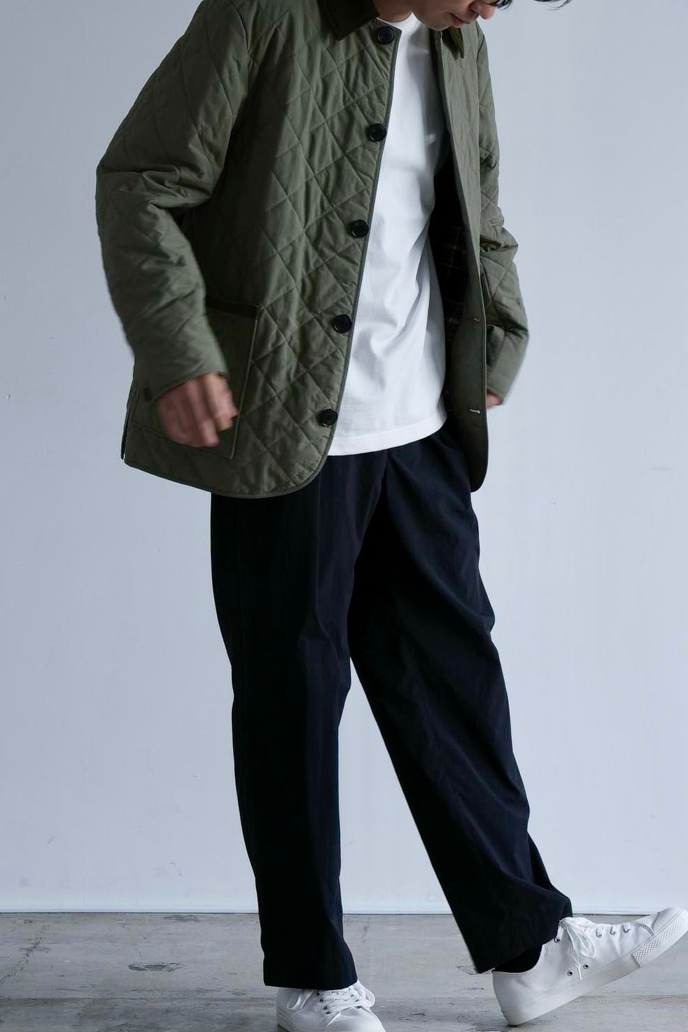 Quilted Jacket -Check-Unisex