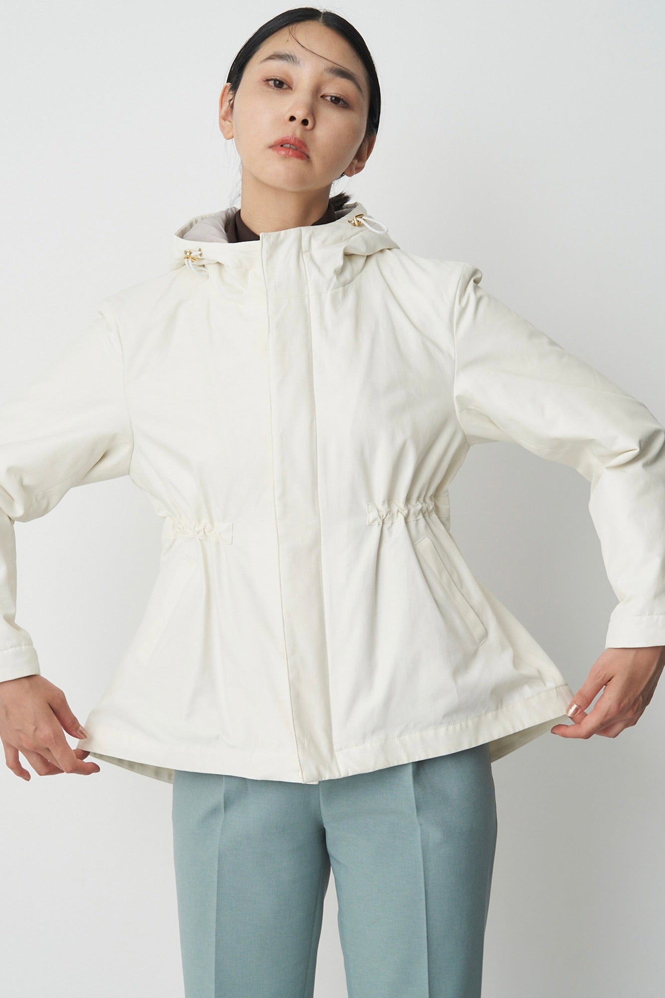 Collarless Trench-Women
