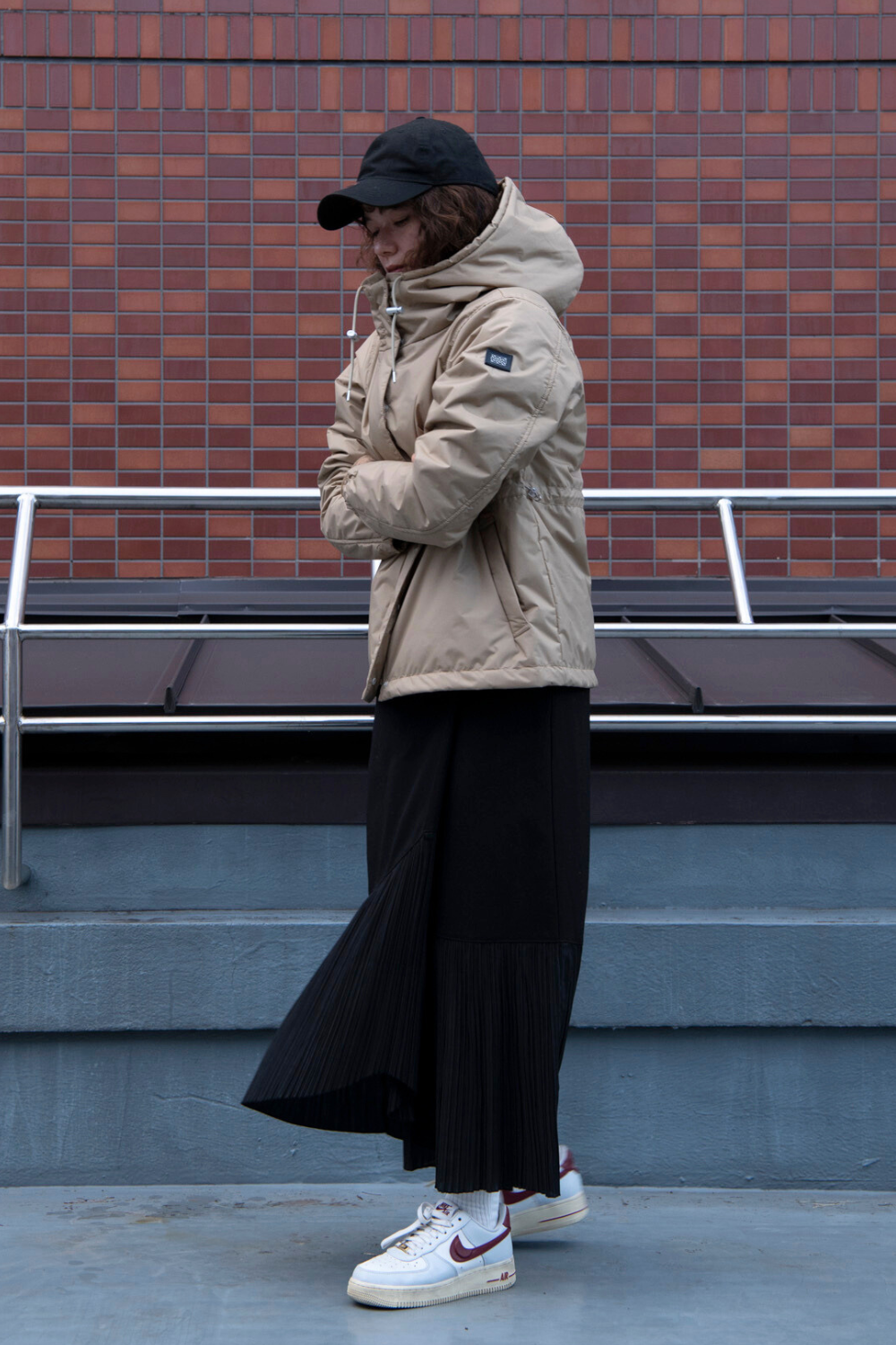 Kapok Down Hooded Jacket-Women’s