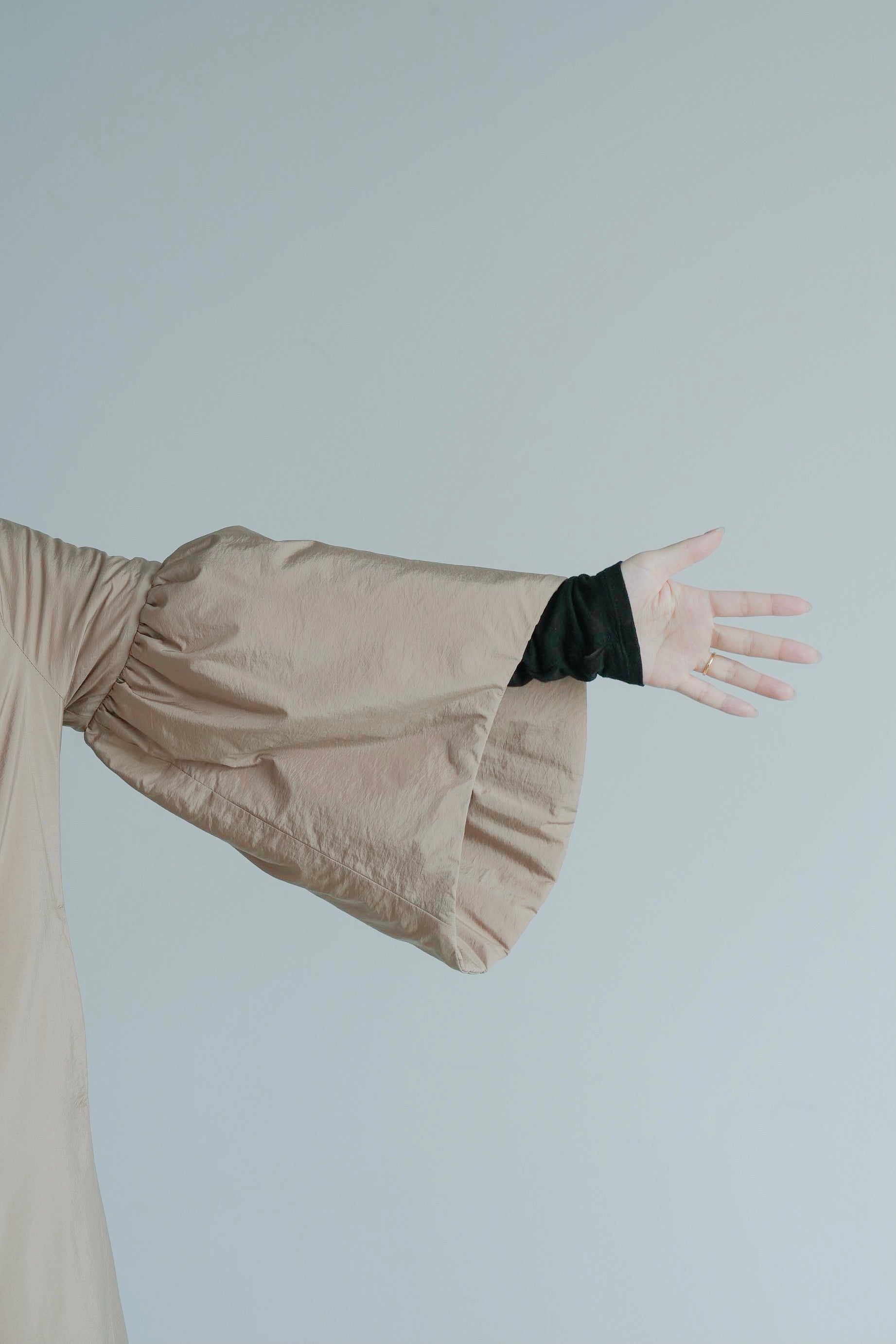 Balloon sleeve coat-Women