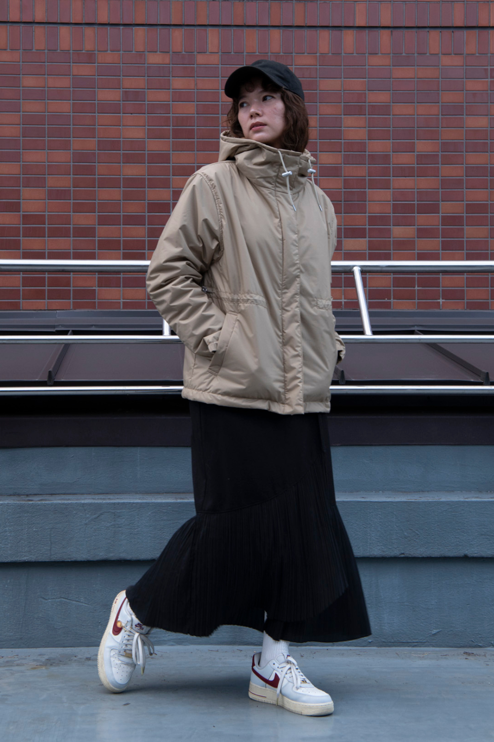 Kapok Down Hooded Jacket-Women’s