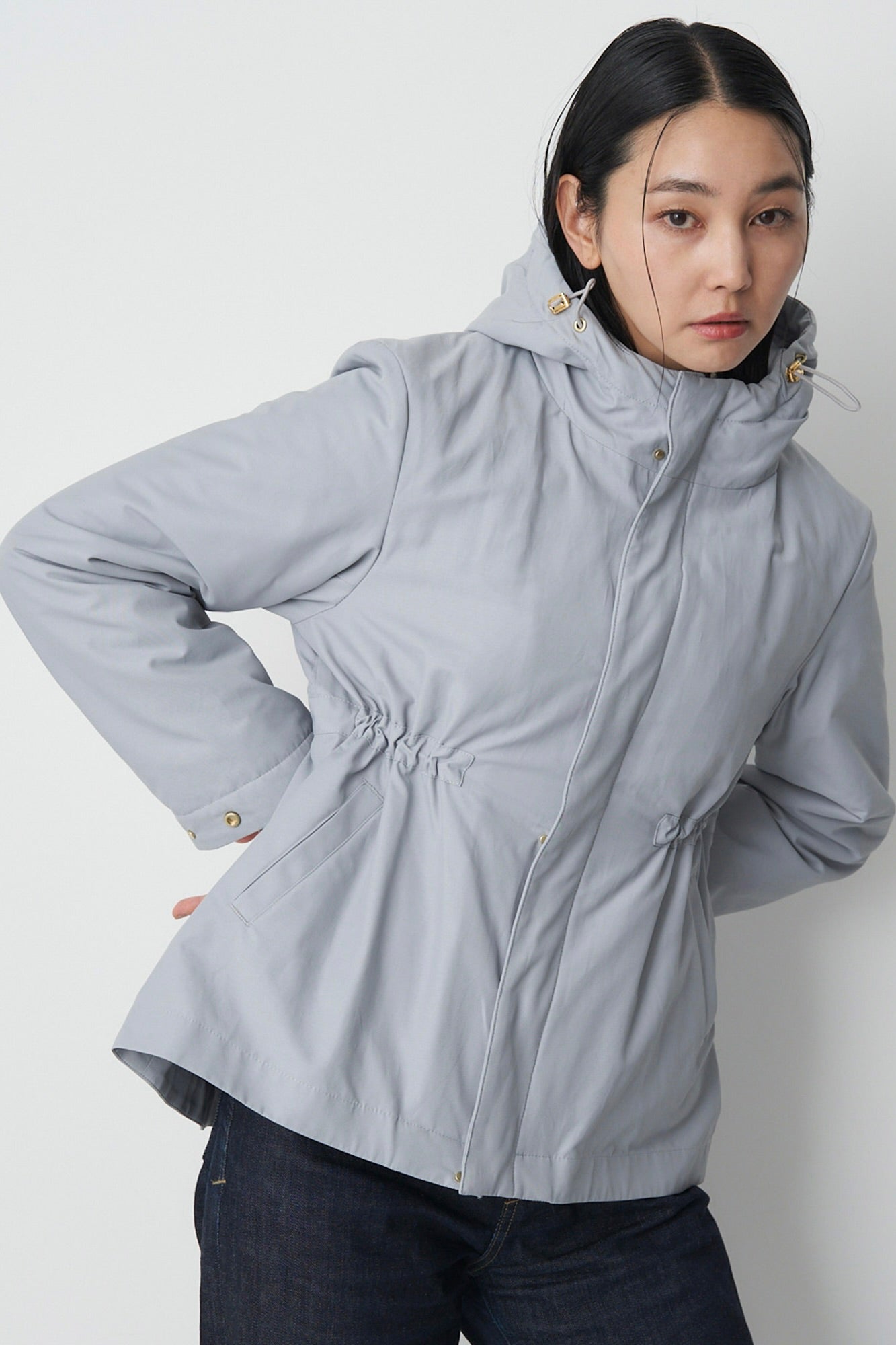 Collarless Trench-Women