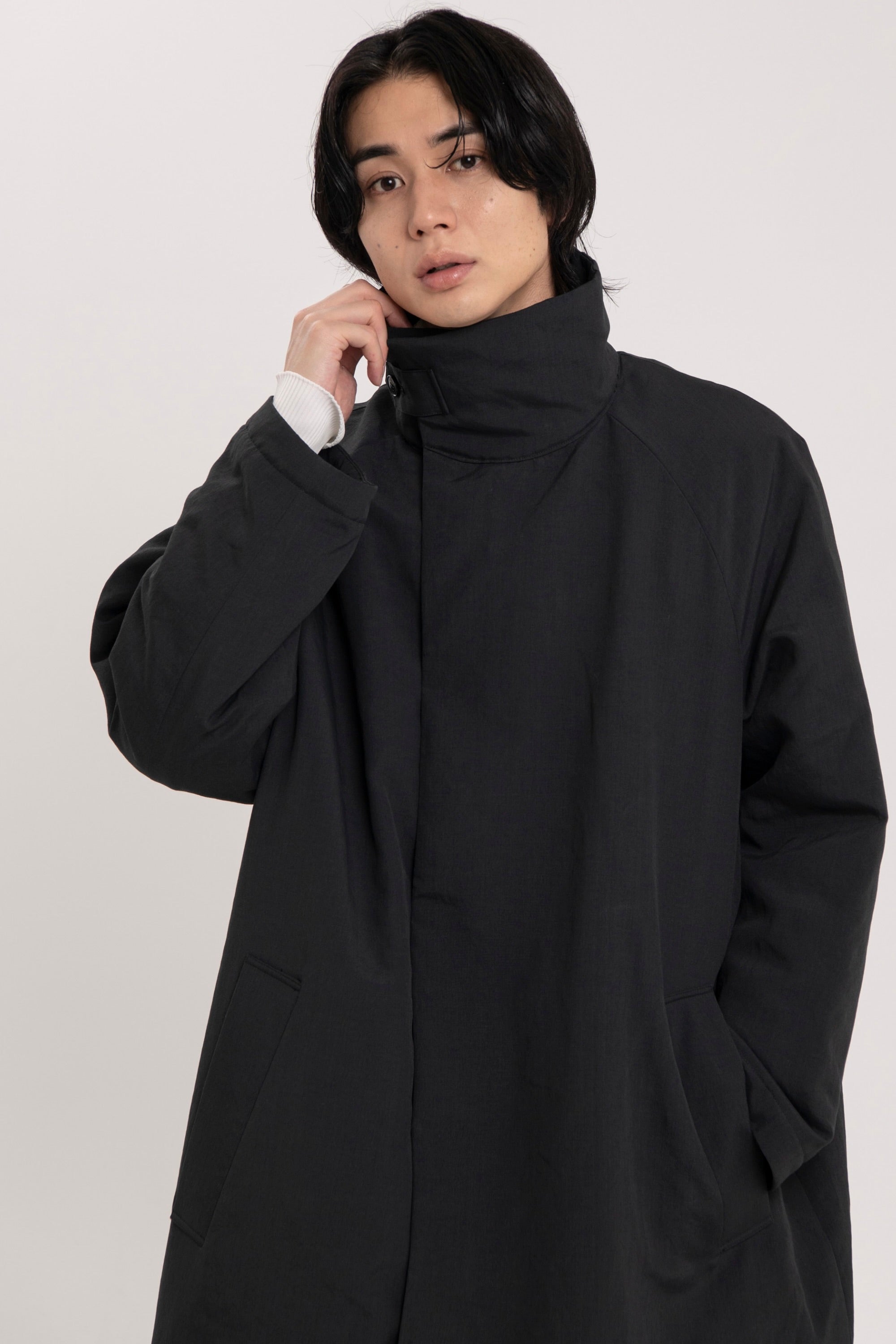スタンドカラーコート-Unisex