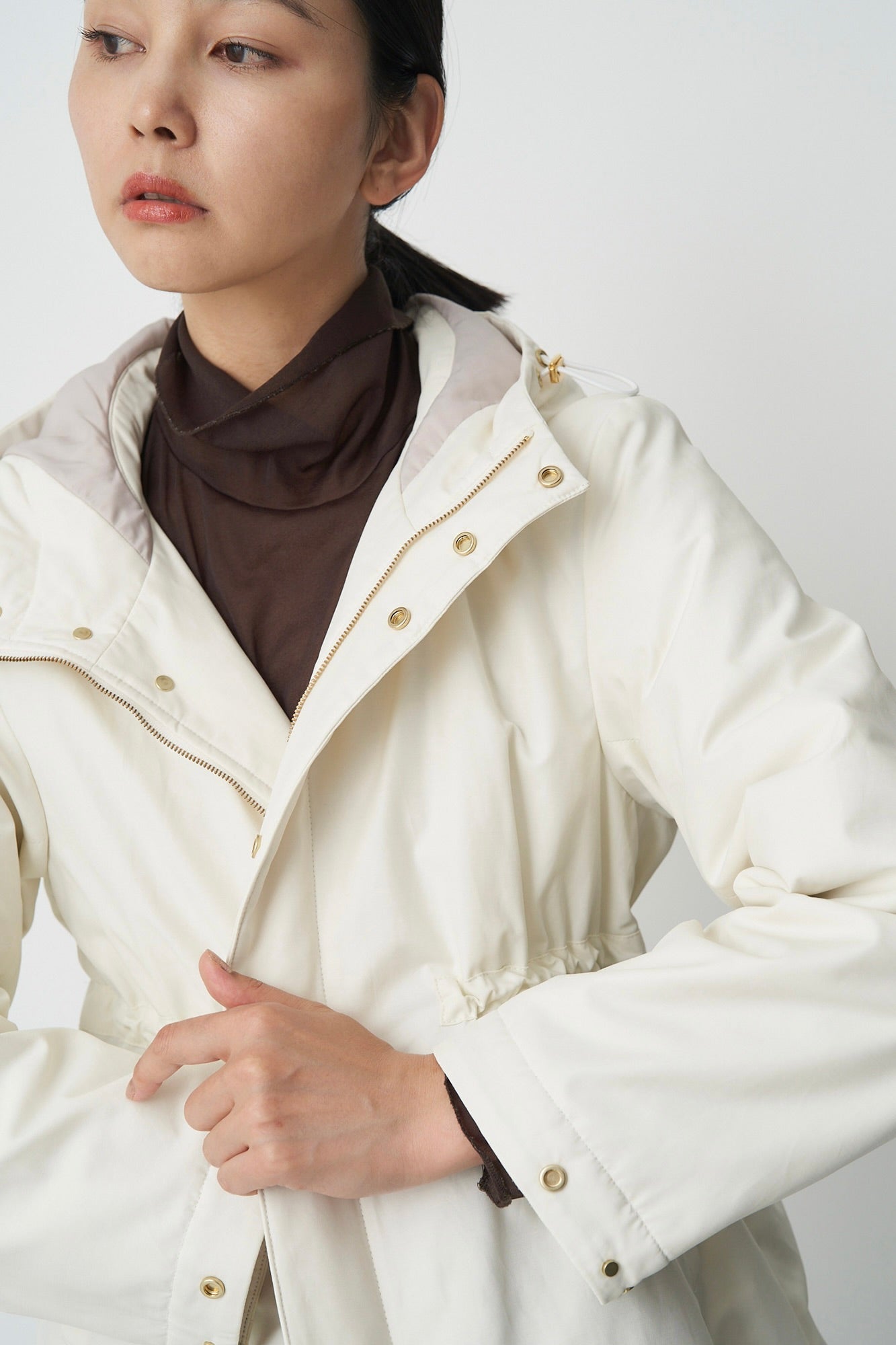 Collarless Trench-Women