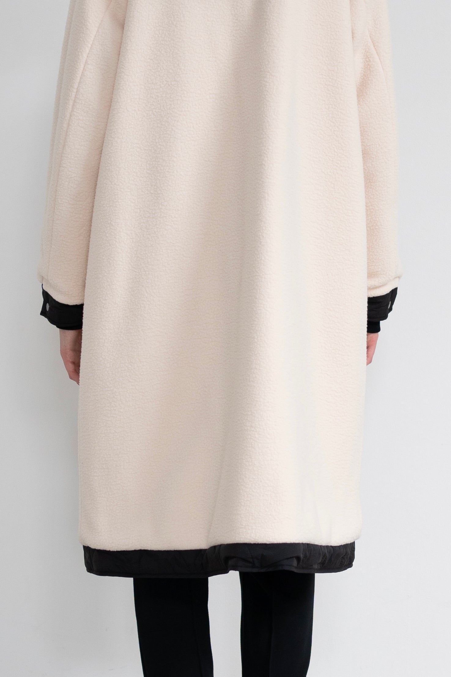 Reversible boa quilted coat - Unisex