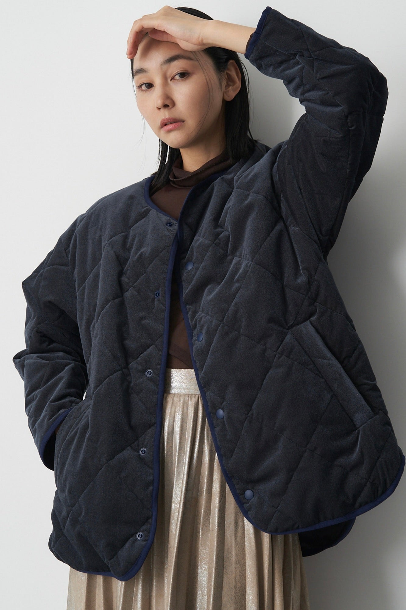 Collarless Trench-Women