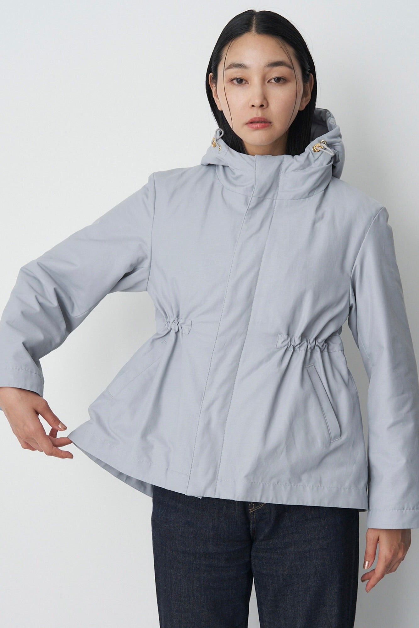 Collarless Trench-Women