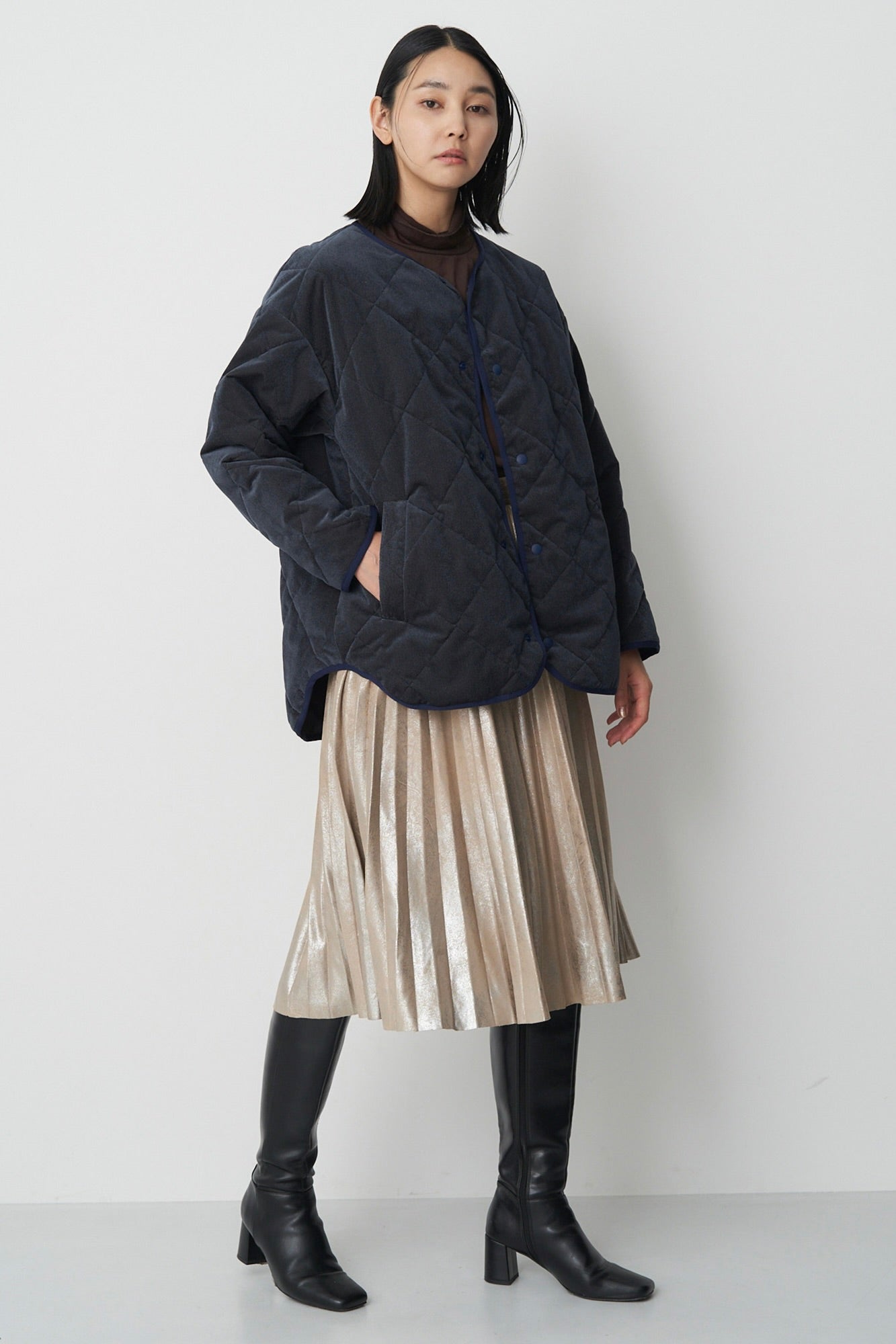 Collarless Trench-Women