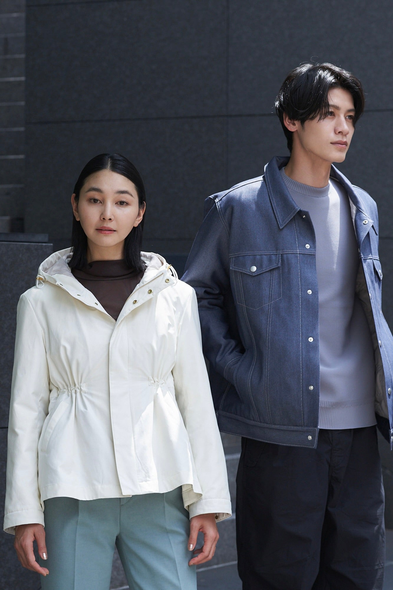 Collarless Trench-Women