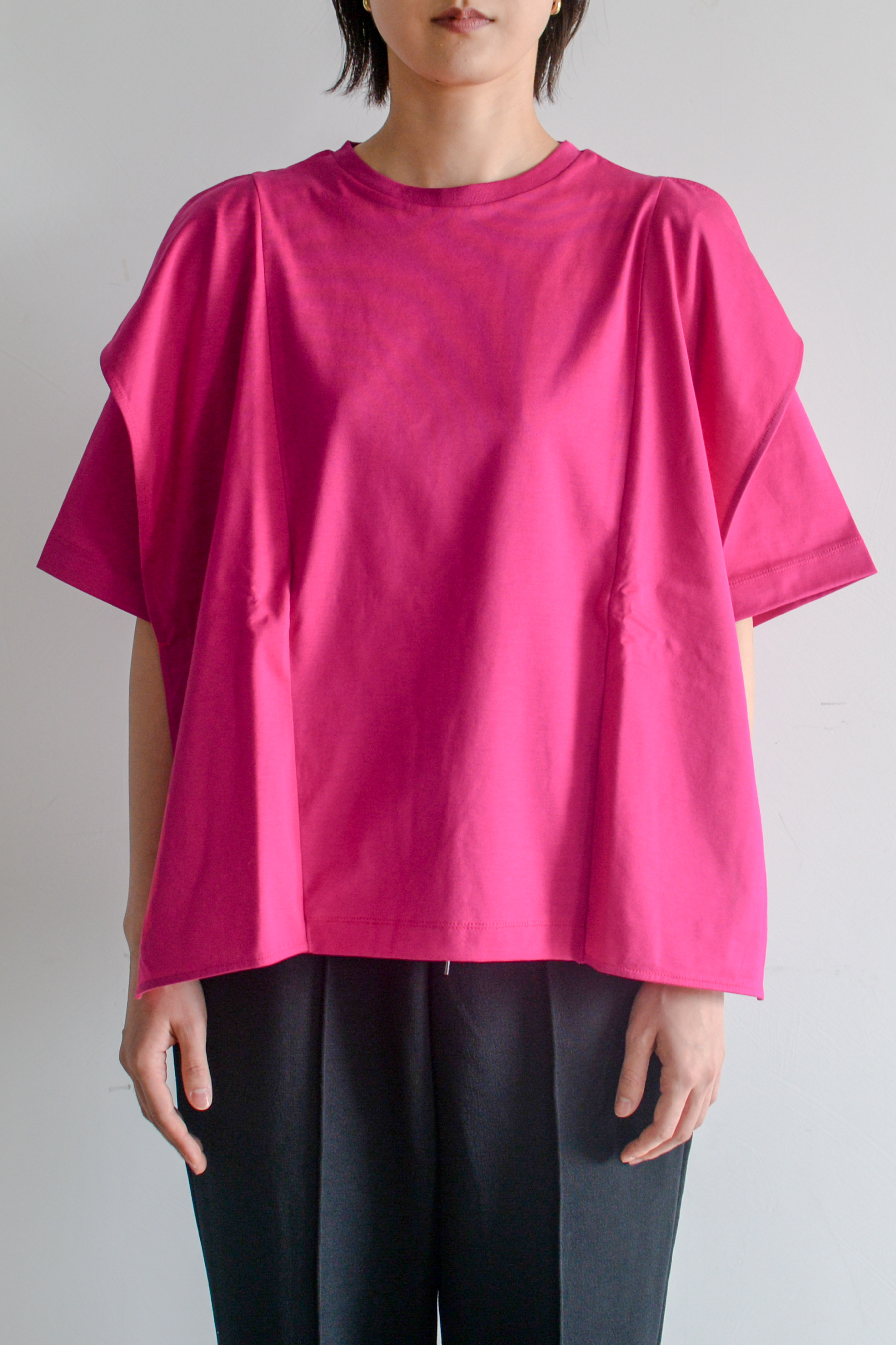 【Women】ギザコットンブラウスTシャツ
