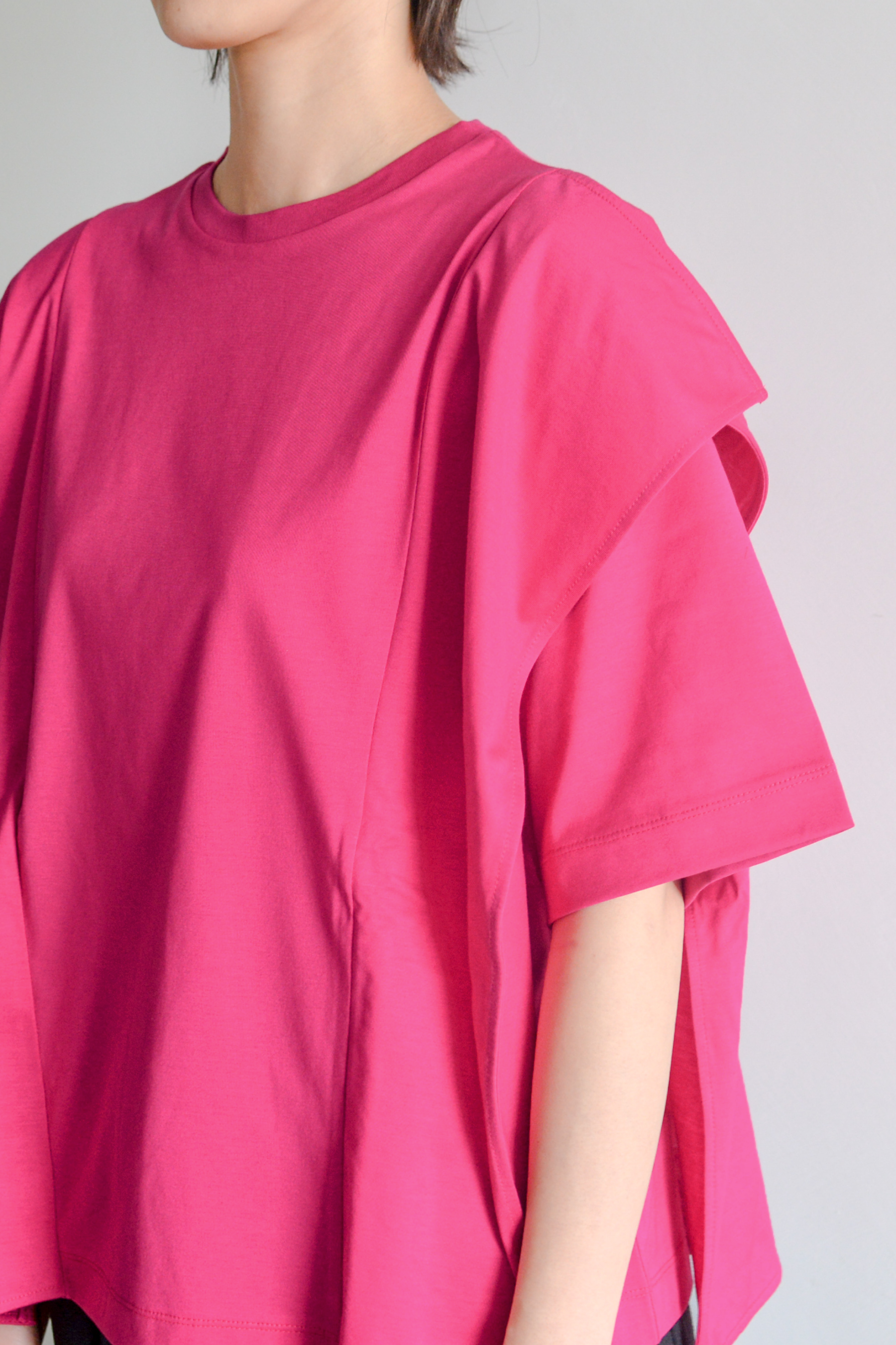 【Women】ギザコットンブラウスTシャツ