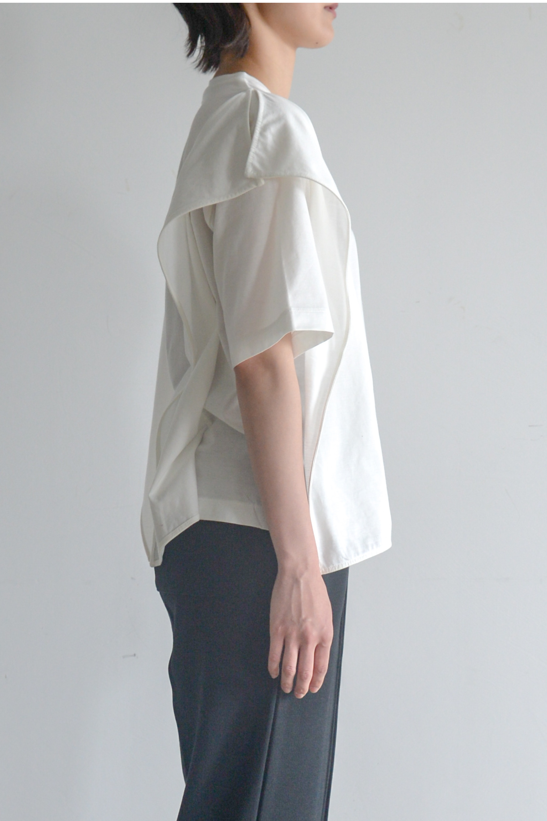 【Women】ギザコットンブラウスTシャツ