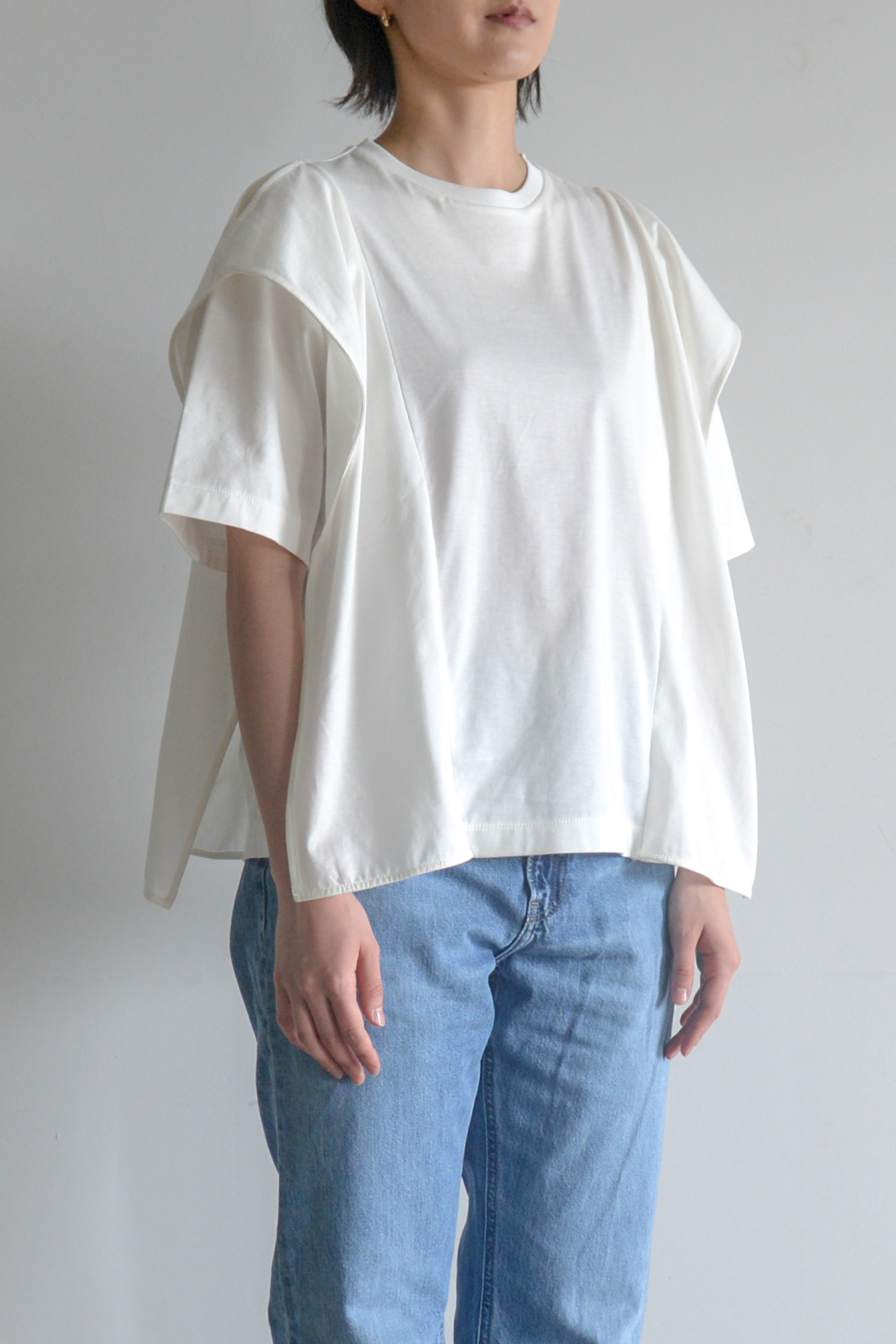 【Women】ギザコットンブラウスTシャツ