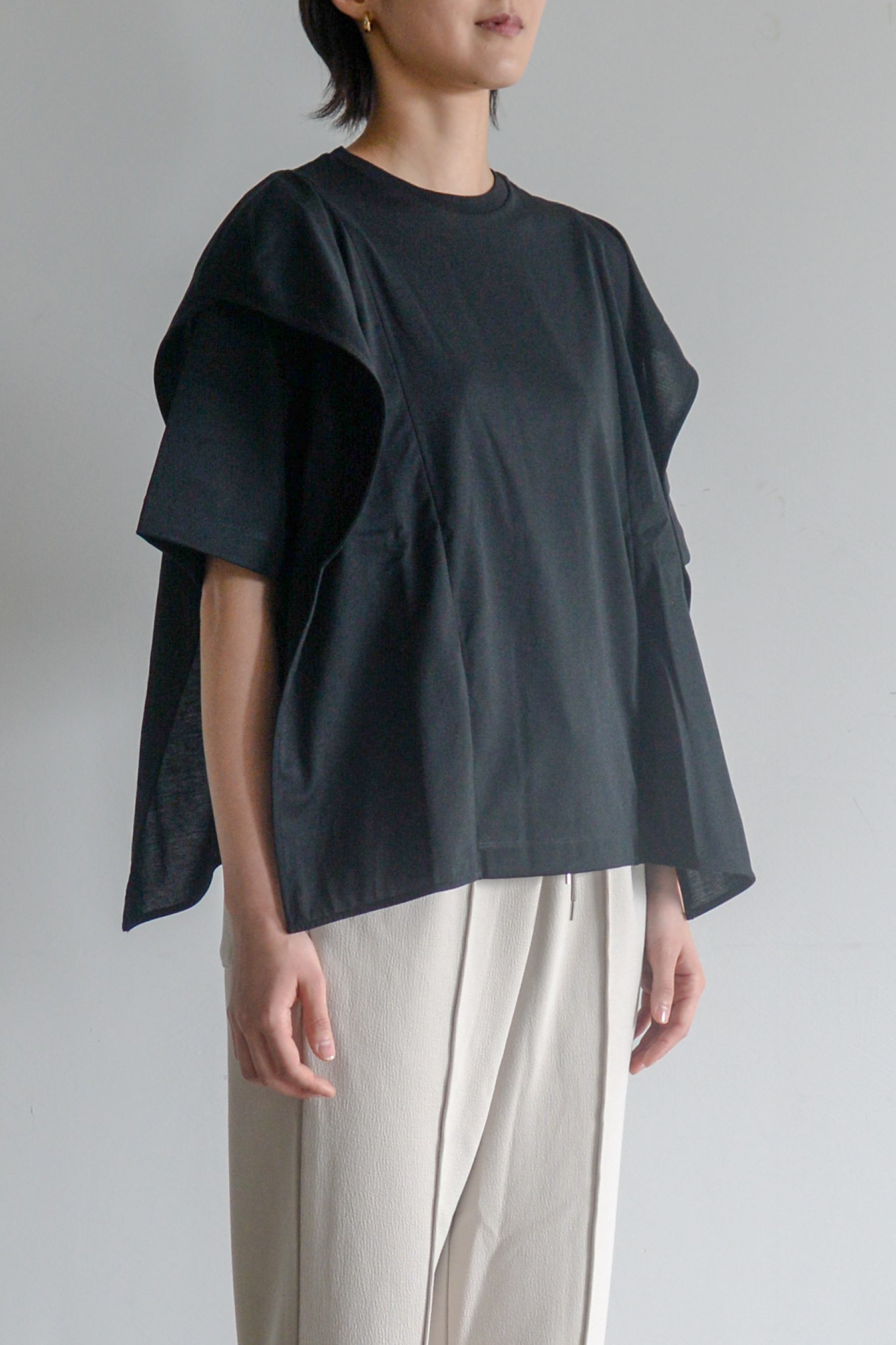 【Women】ギザコットンブラウスTシャツ