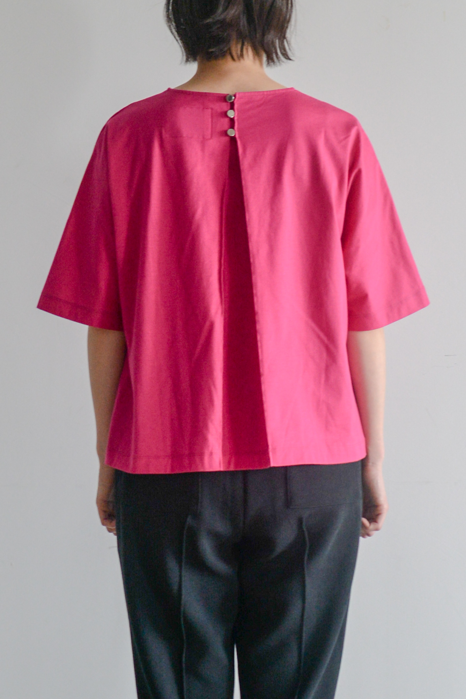 【Women】ギザコットンポケットブラウスTシャツ