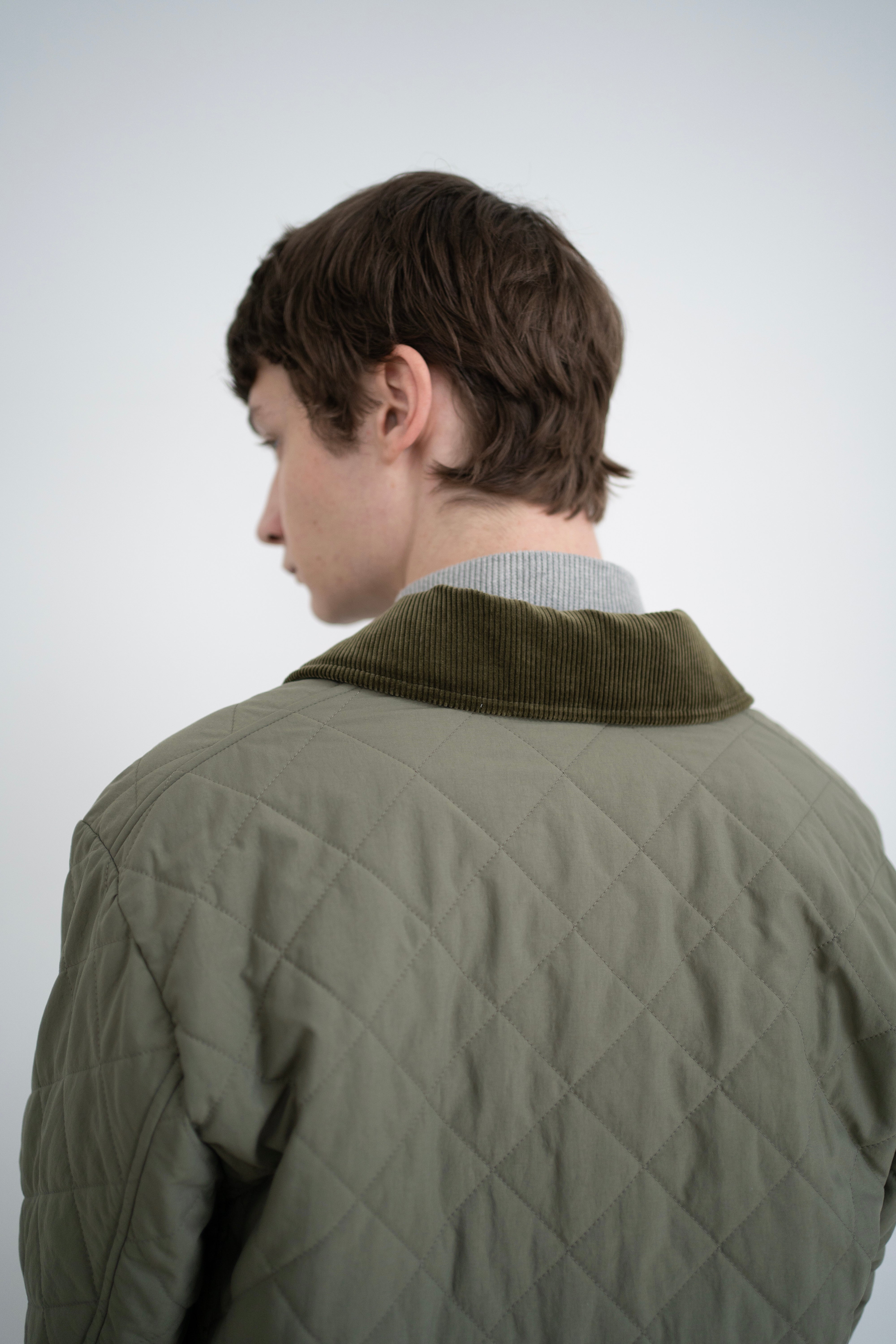 Quilted Jacket -Check-Unisex