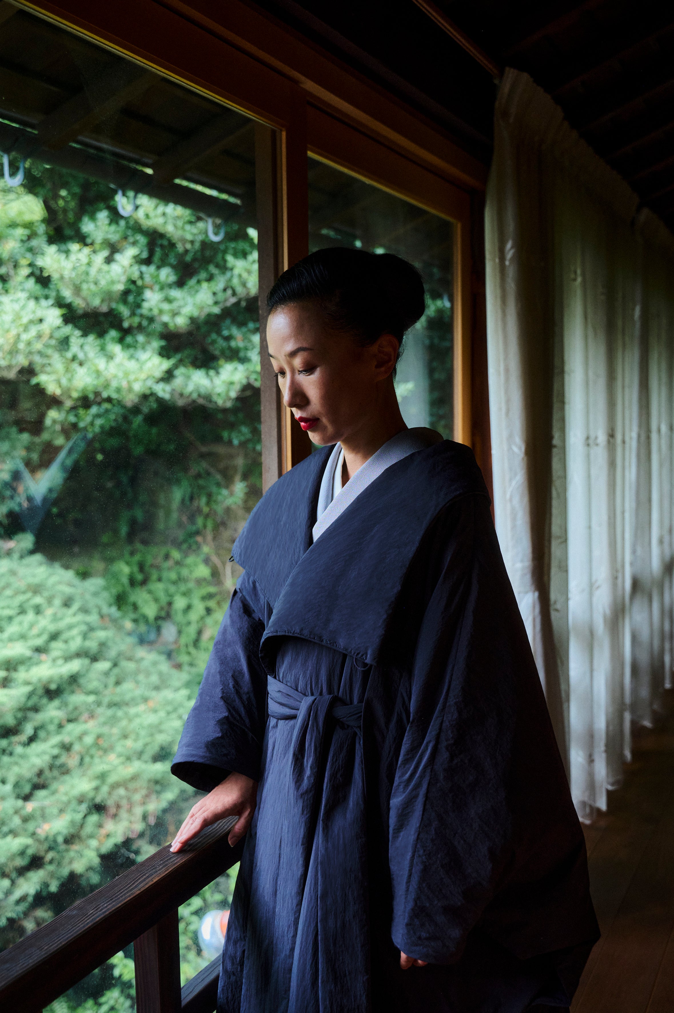 Kimono Poncho Coat - Unisex 【お届け:10月中旬予定】
