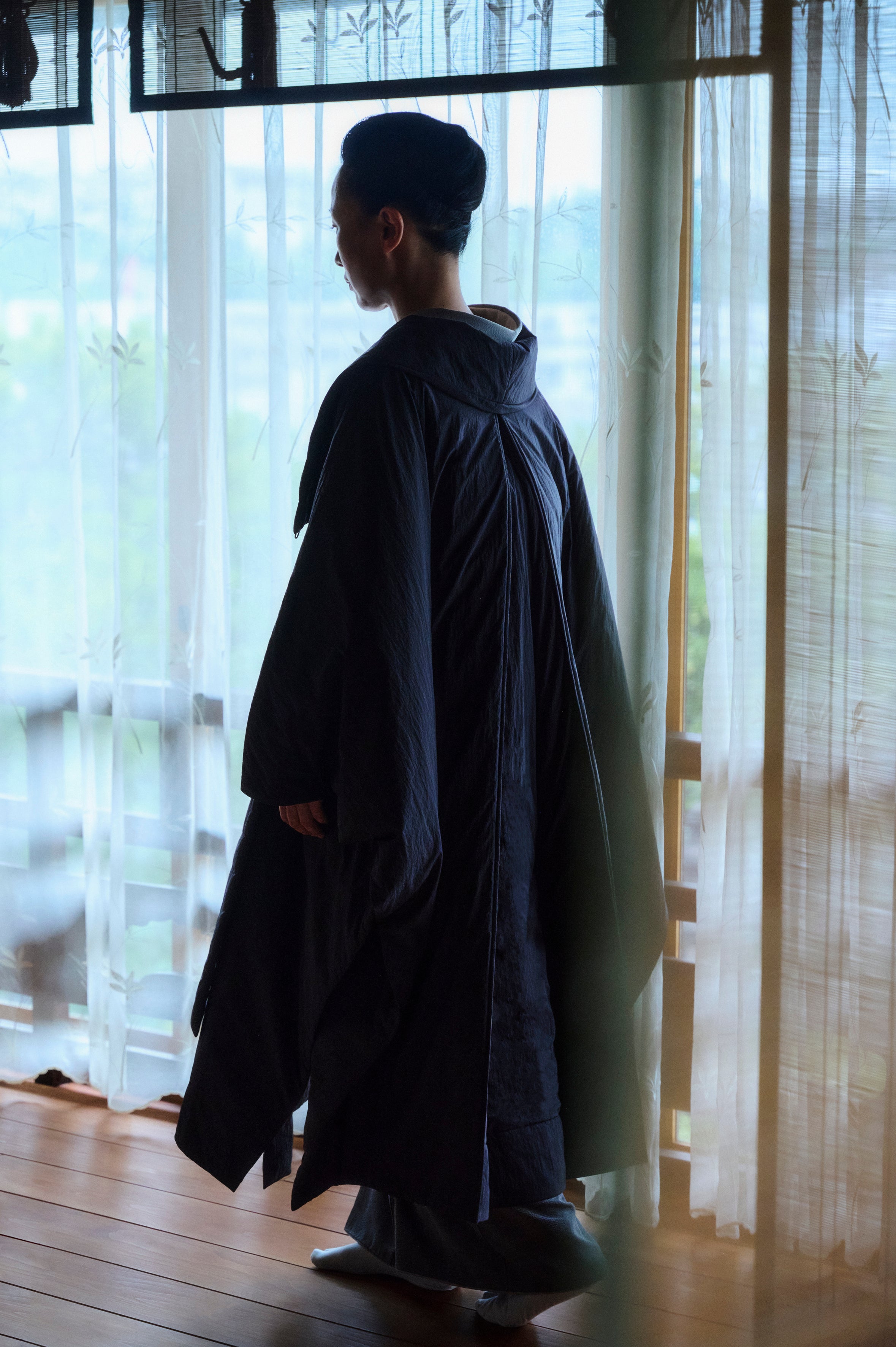 Kimono Poncho Coat - Unisex 【お届け:10月中旬予定】