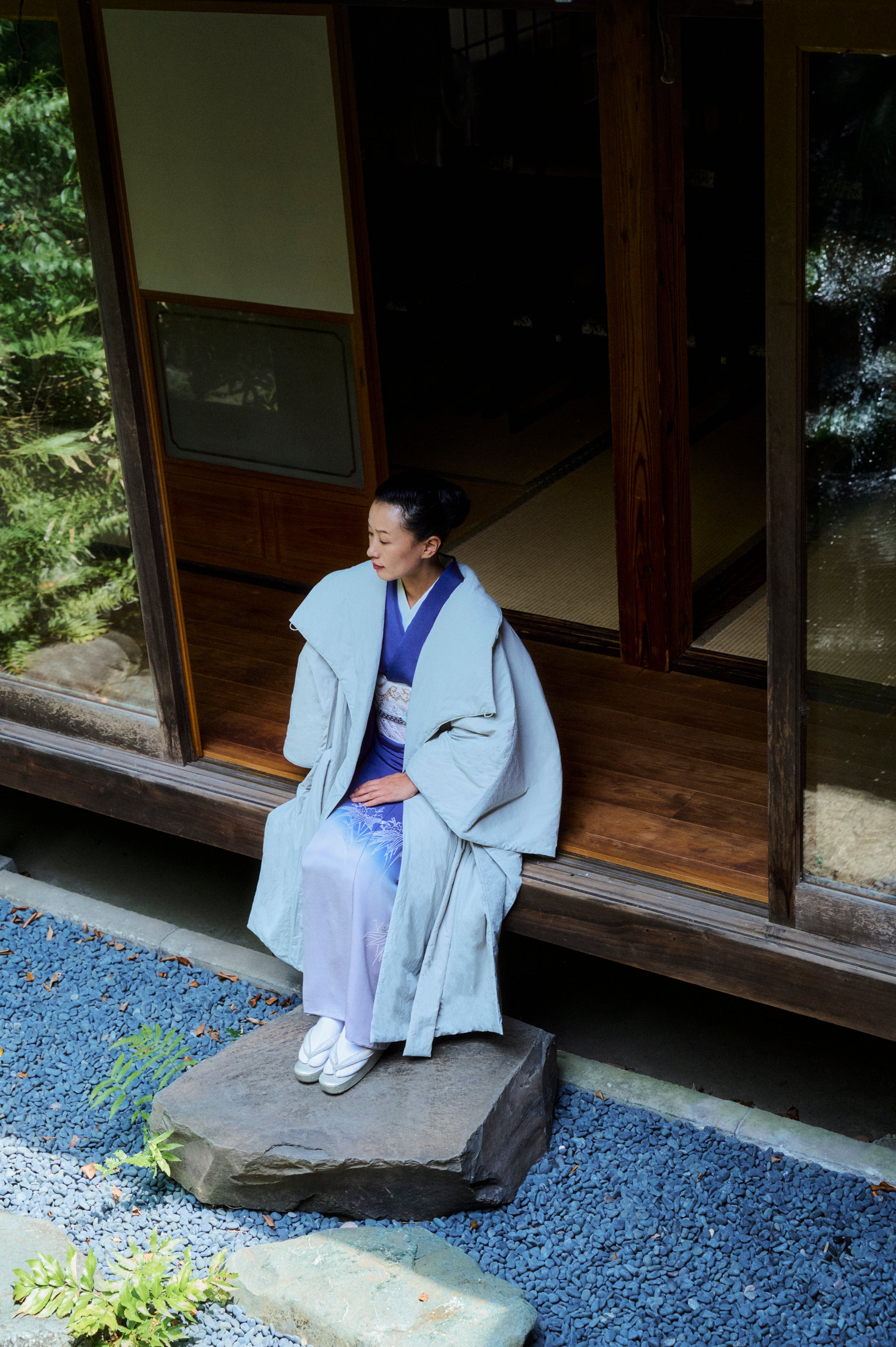 Kimono Poncho Coat - Unisex 【お届け:10月中旬予定】