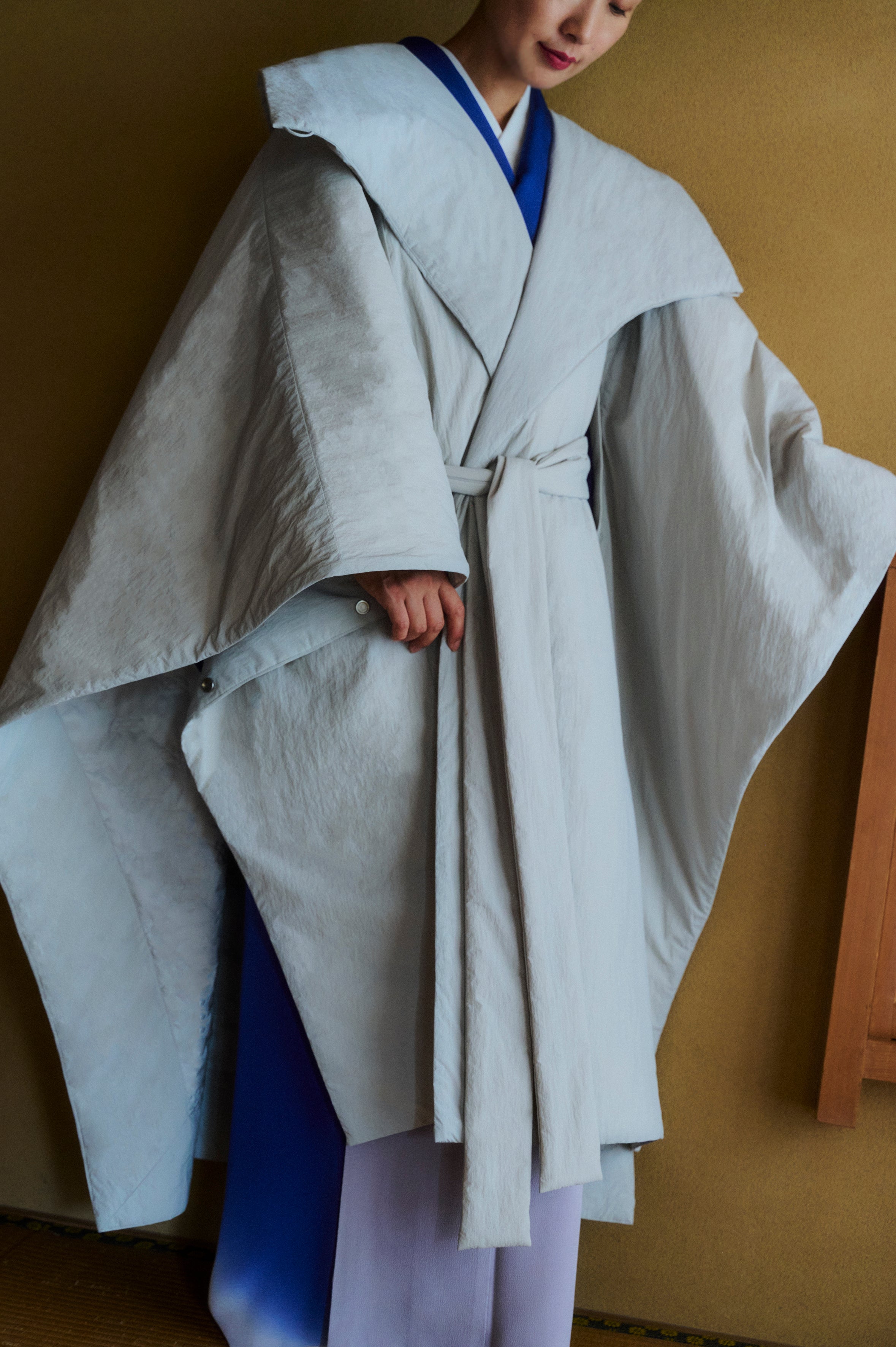 Kimono Poncho Coat - Unisex 【お届け:10月中旬予定】