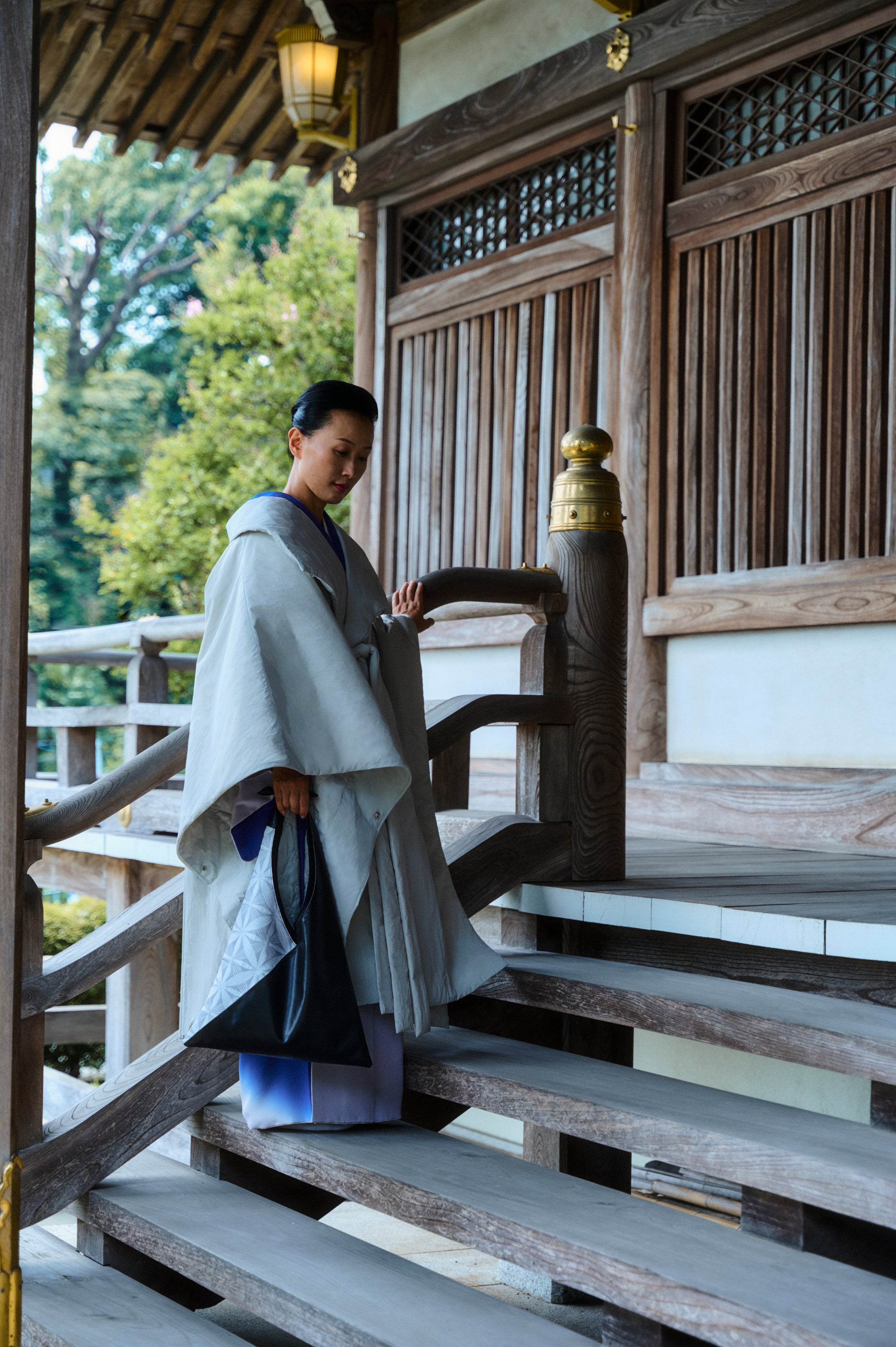 Kimono Poncho Coat - Unisex 【お届け:10月中旬予定】