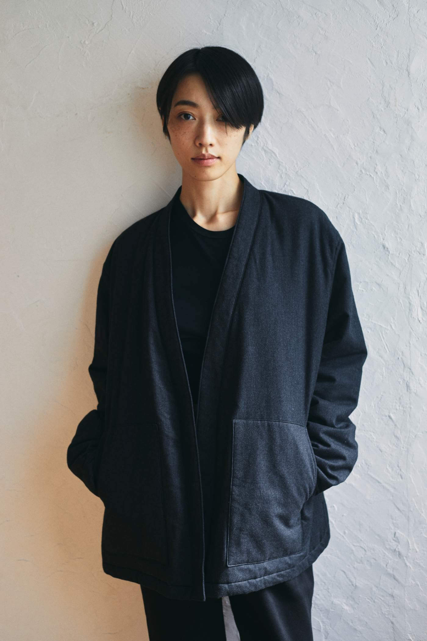 カポックダウン羽織りジャケット-Unisex