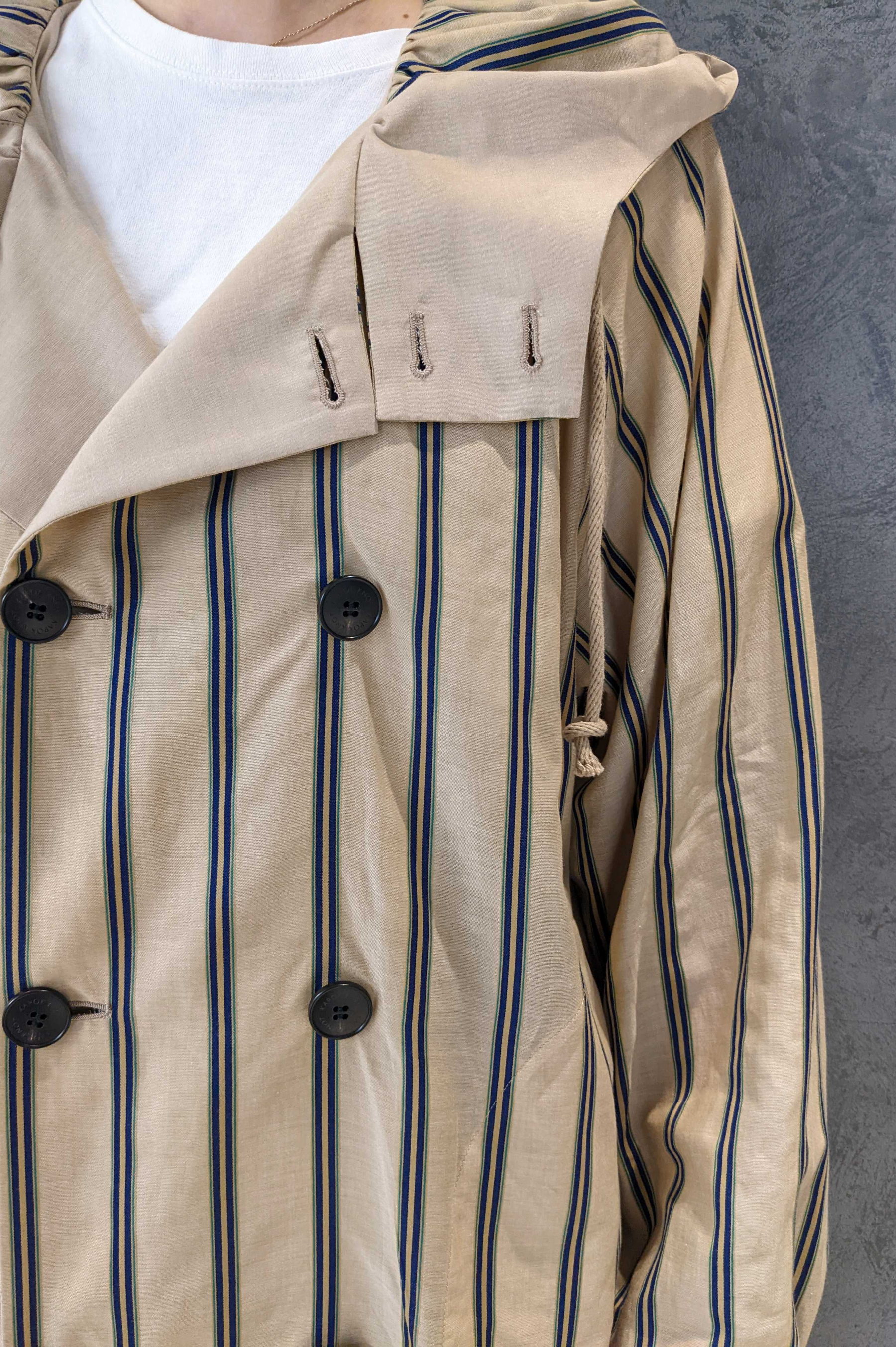 Hood trench: Striped - Unisex
