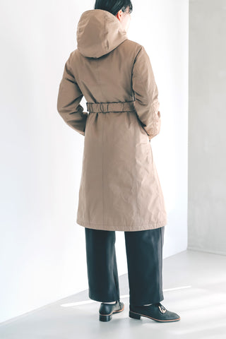 Waist Mark Parka Coat-Women