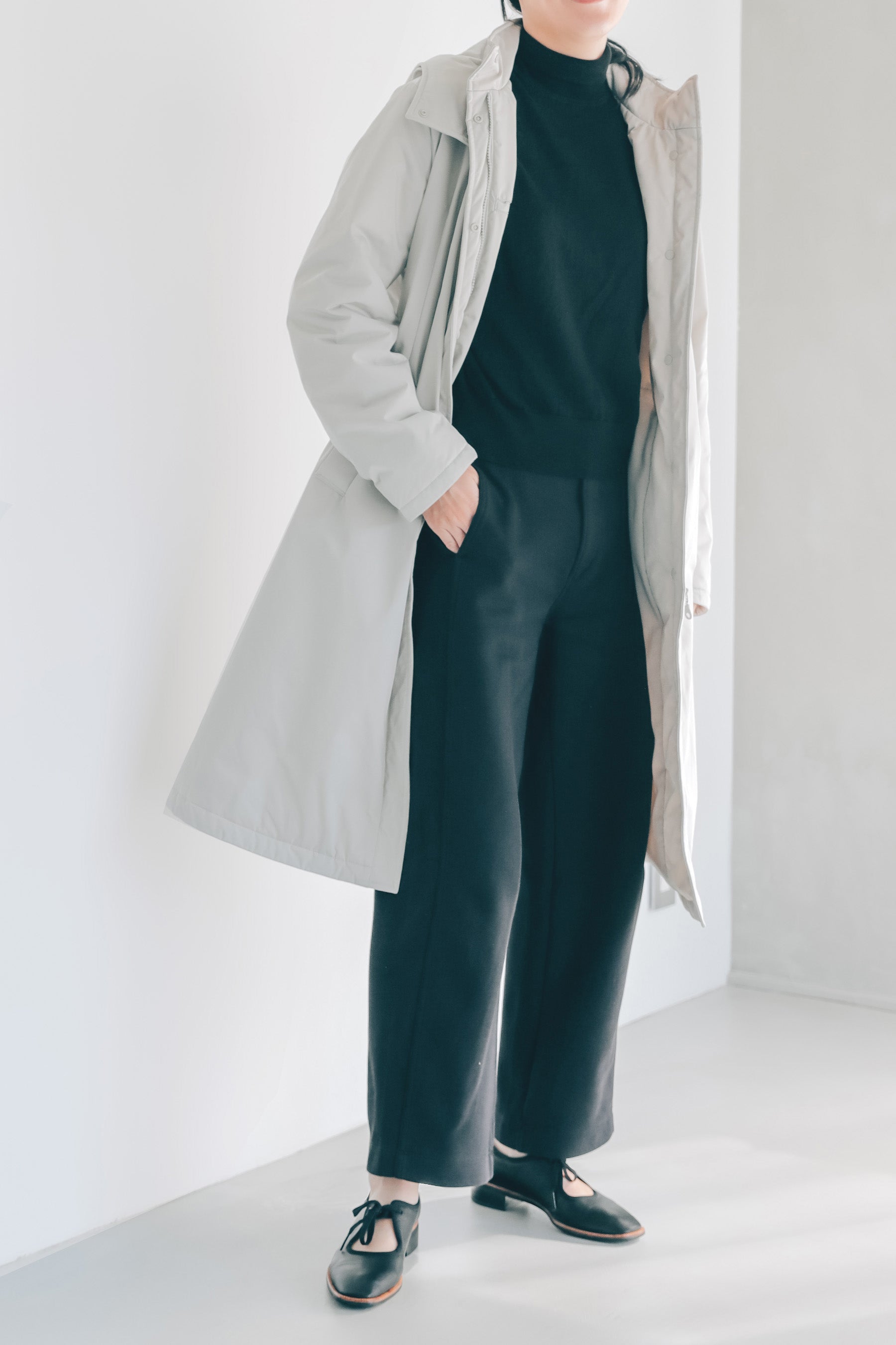 ウエストマークパーカーコート-Women