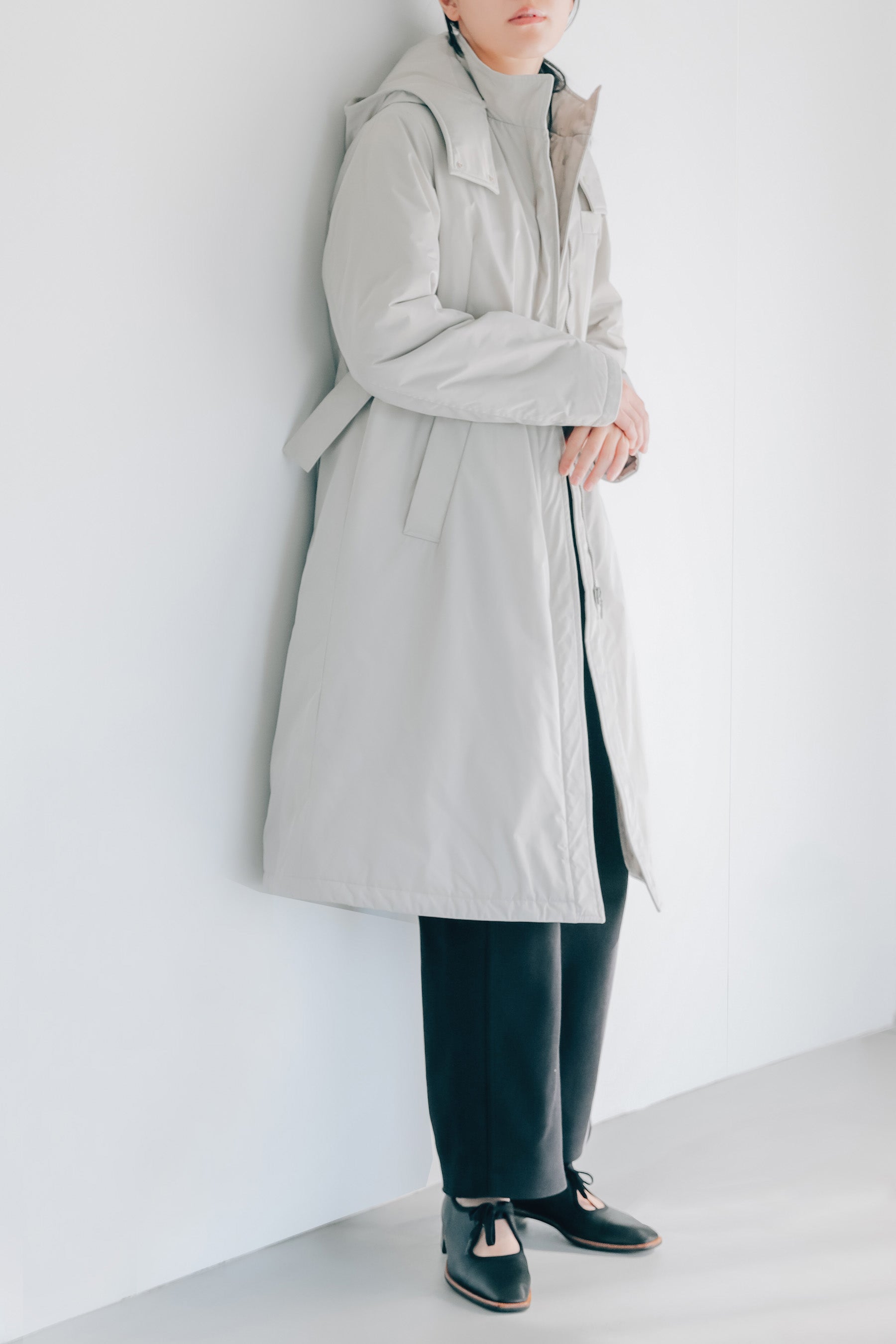 ウエストマークパーカーコート-Women