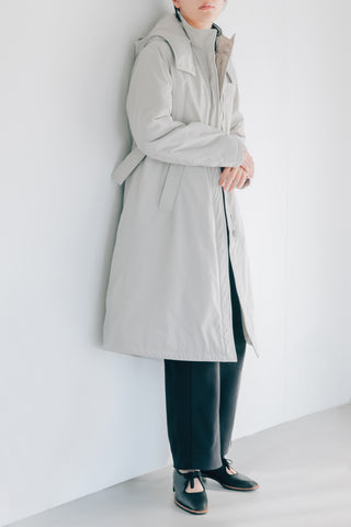 Waist Mark Parka Coat-Women
