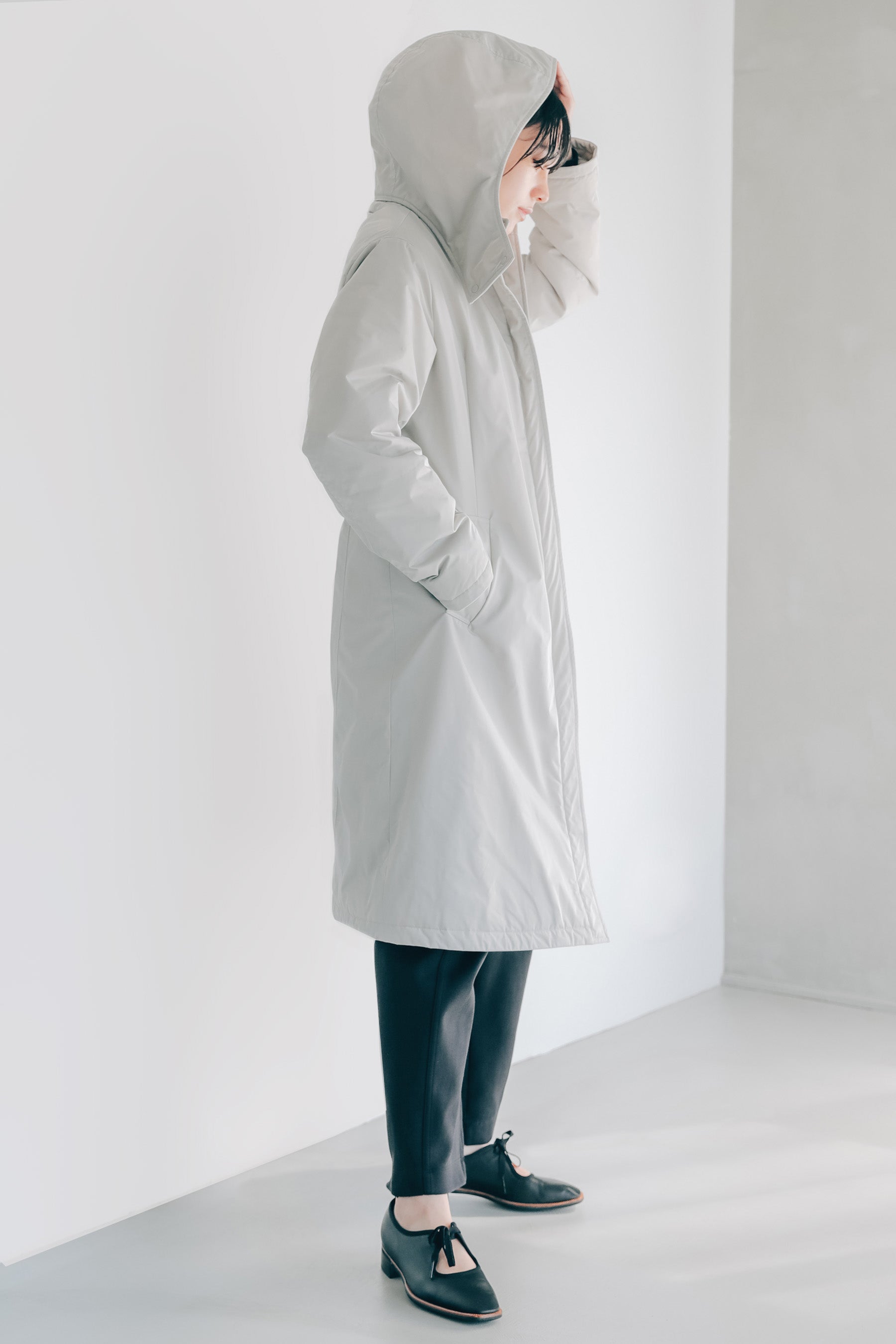 ウエストマークパーカーコート-Women