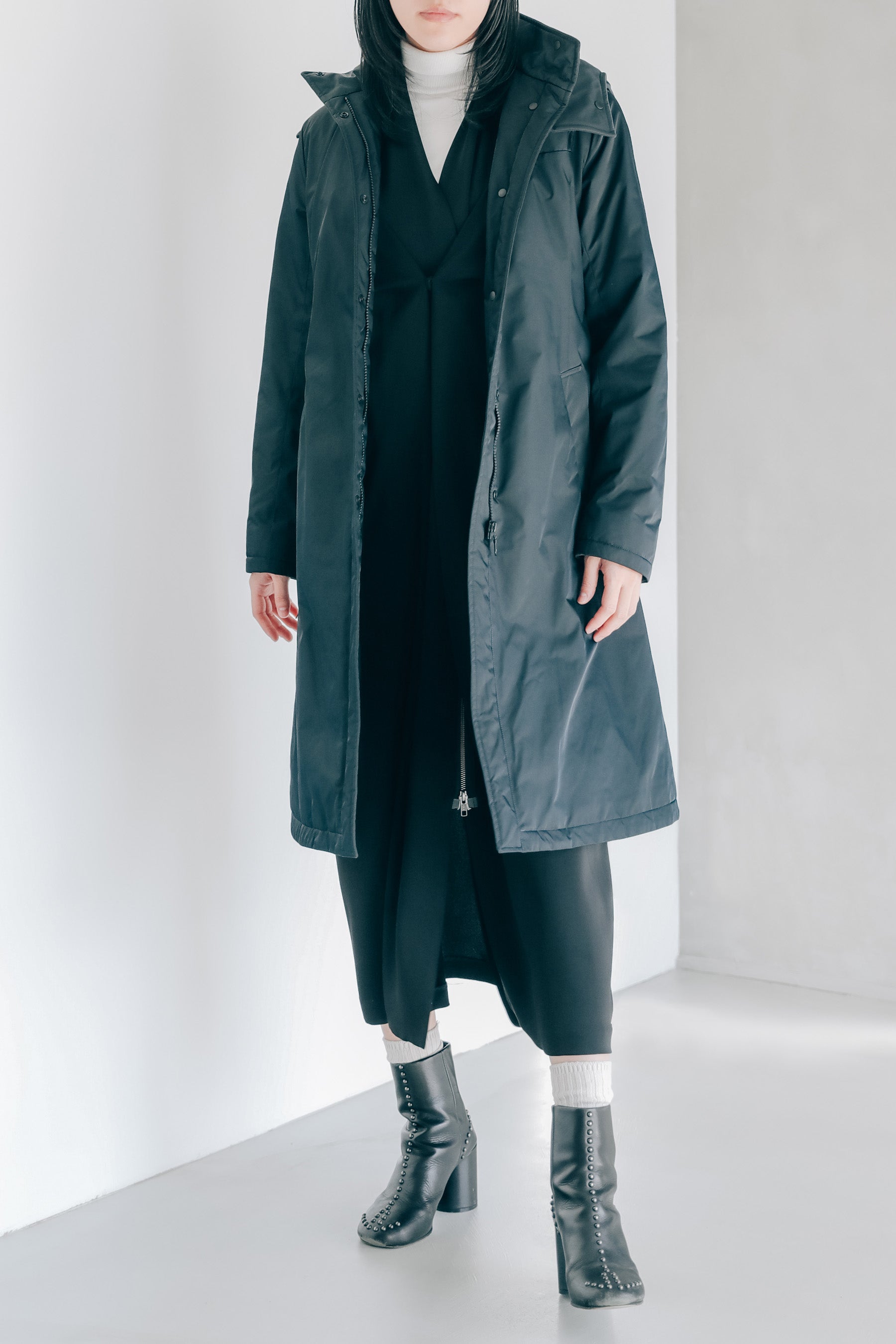 ウエストマークパーカーコート-Women