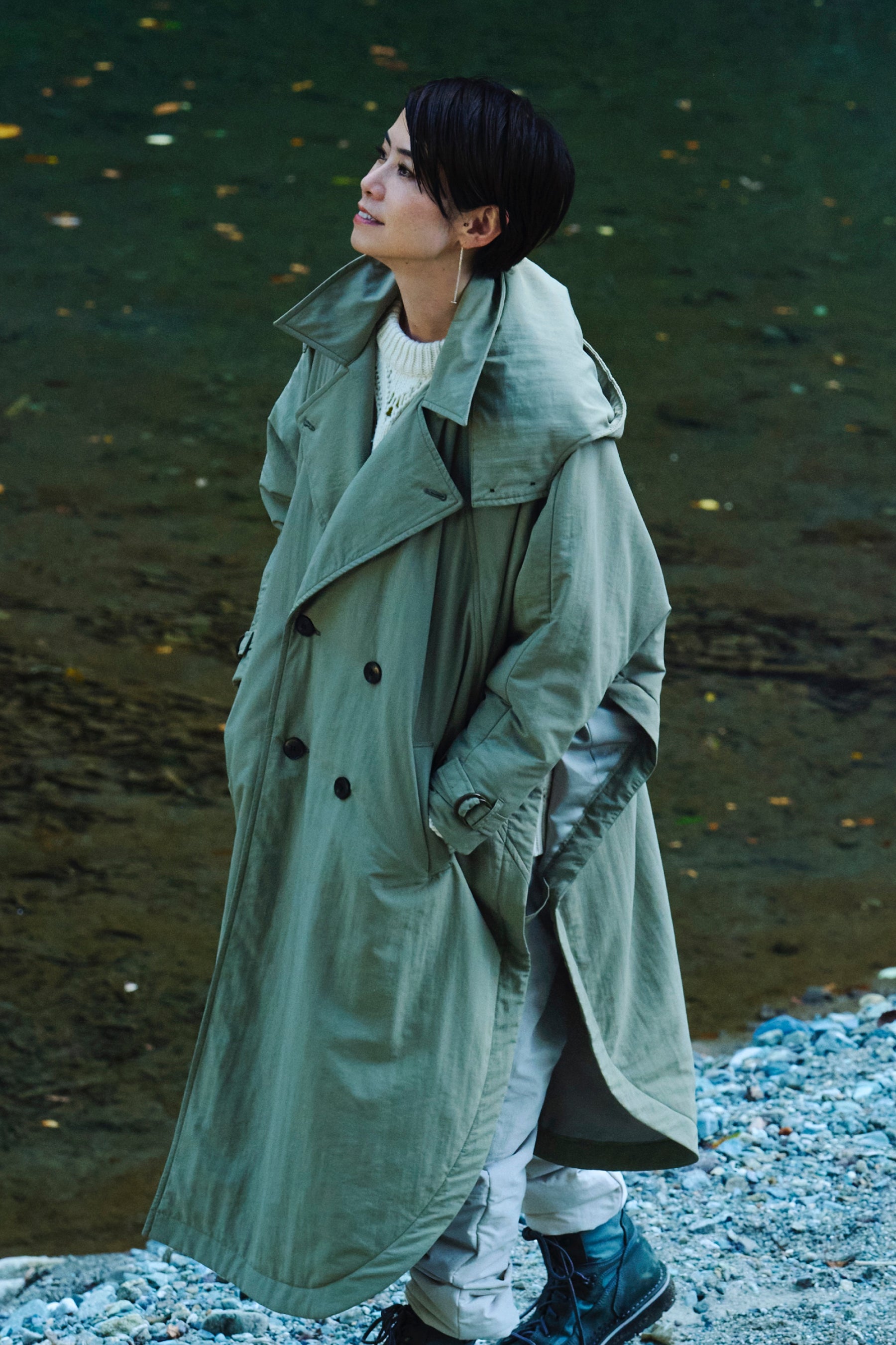 Poncho coat-Unisex