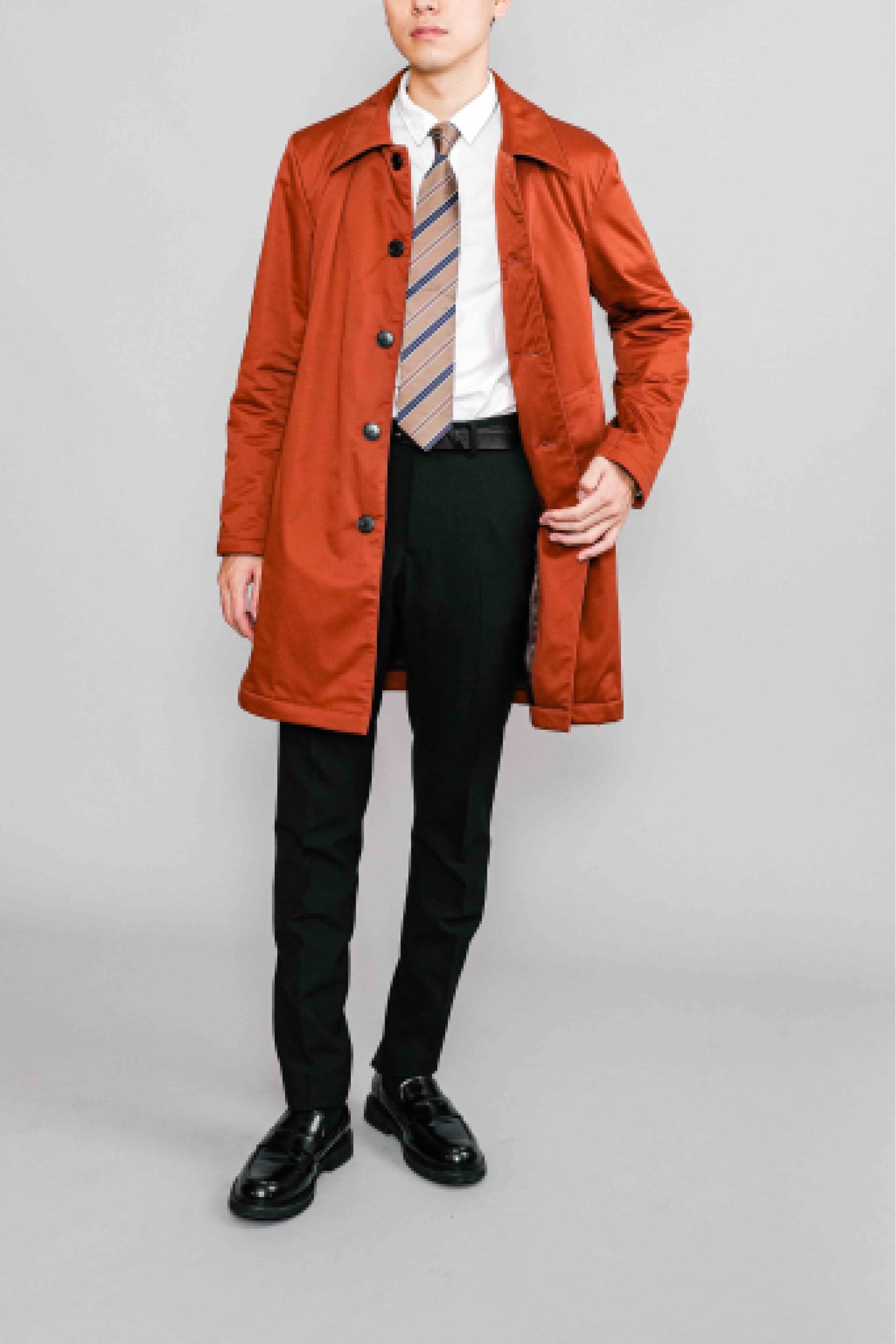 ステンカラーコート-Men/Women