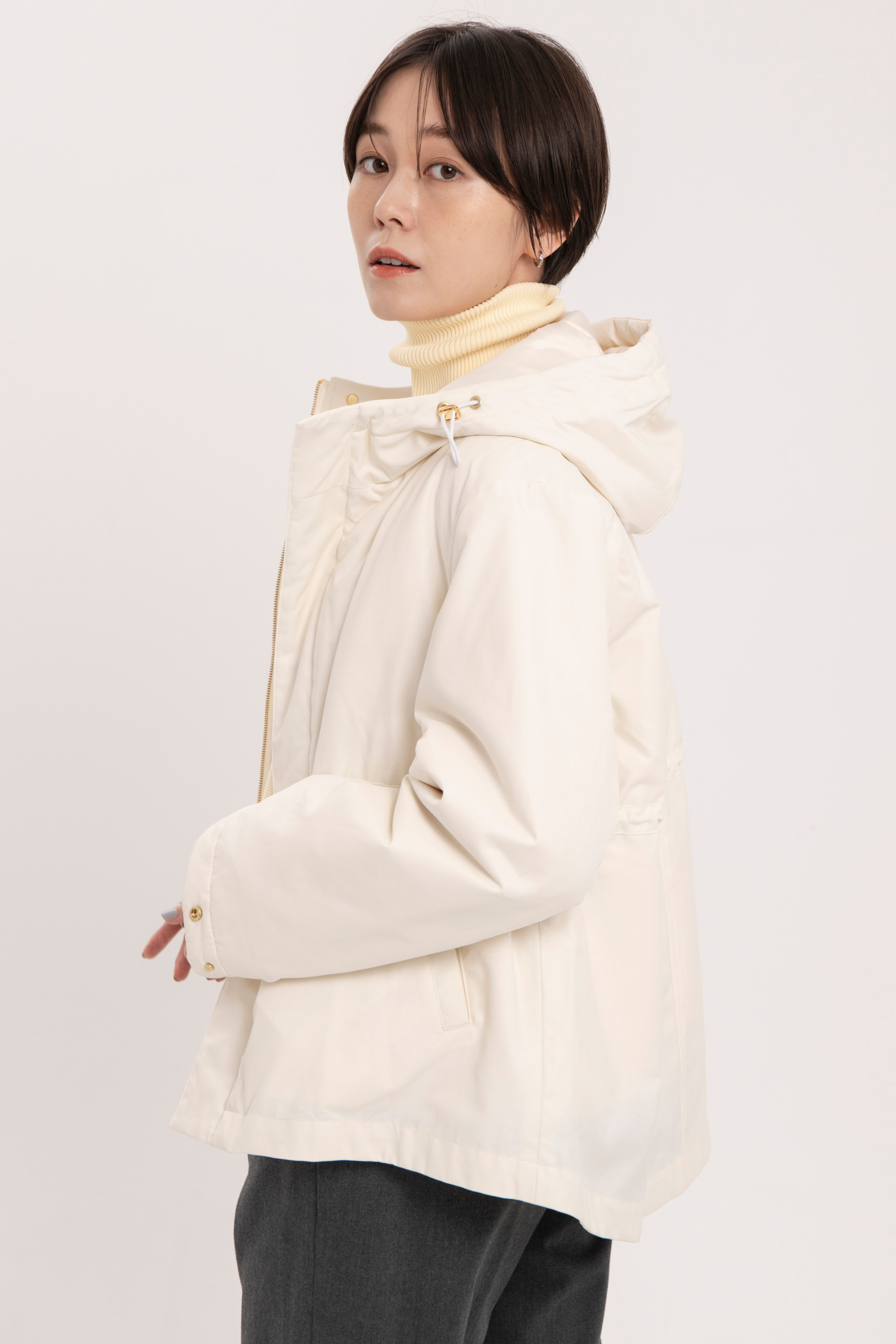 Collarless Trench-Women 