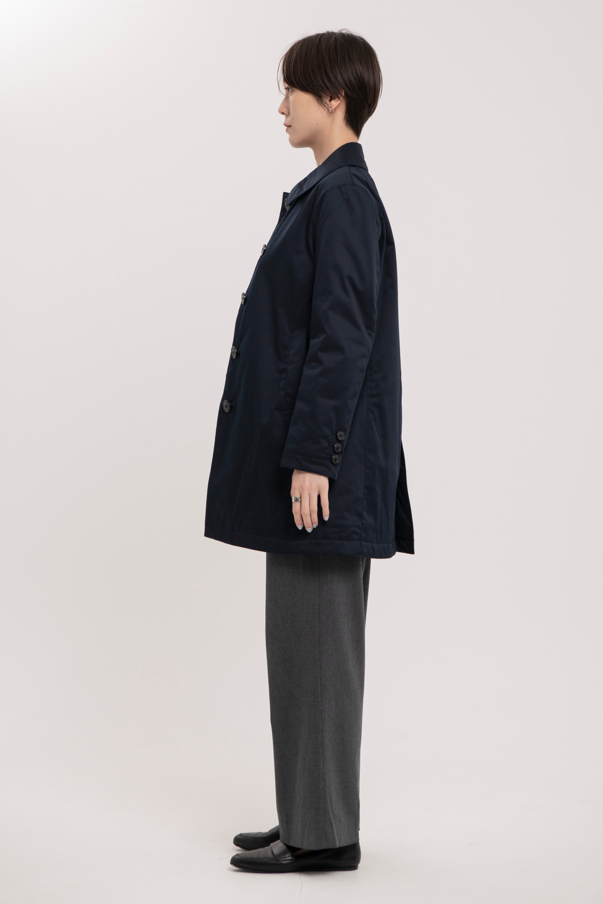 ステンカラーコート-Men/Women