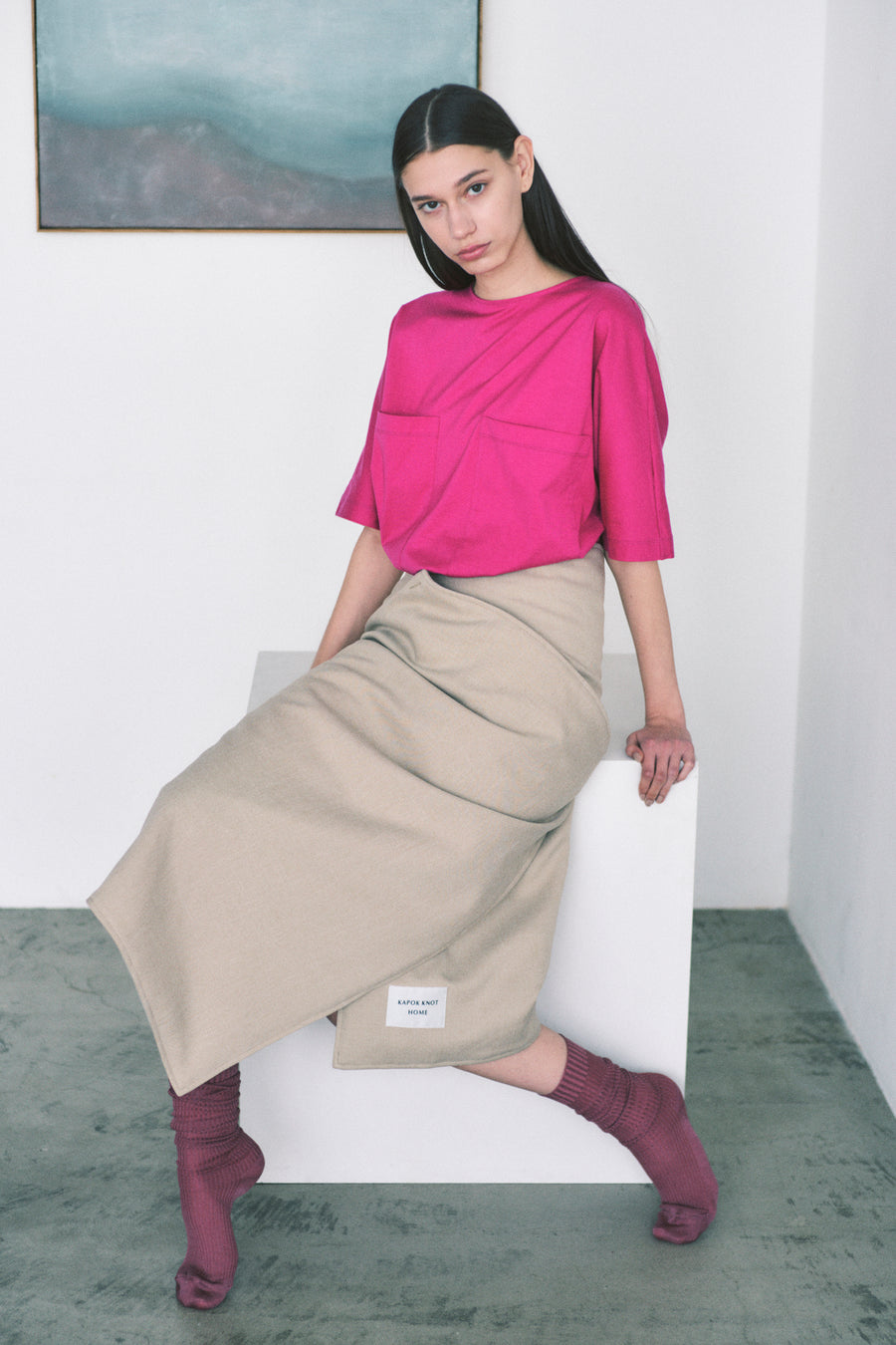 KAPOK KNOT · Wearable Blanket skirt