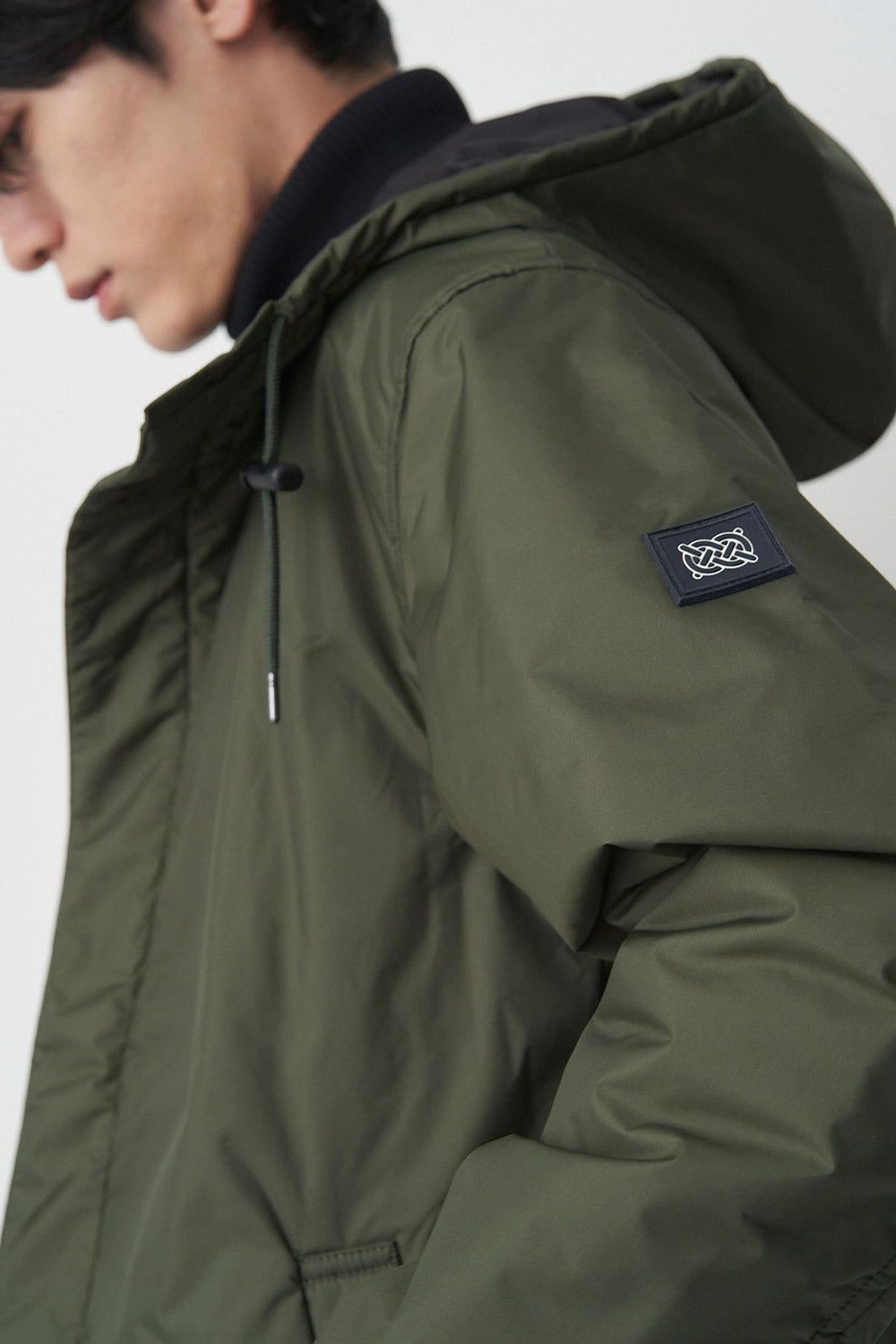 Kapok Down Hooded Jacket-Men’s