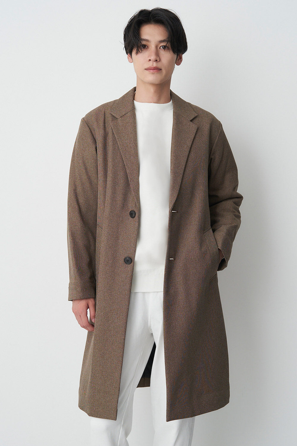 Collarless Trench-Women 