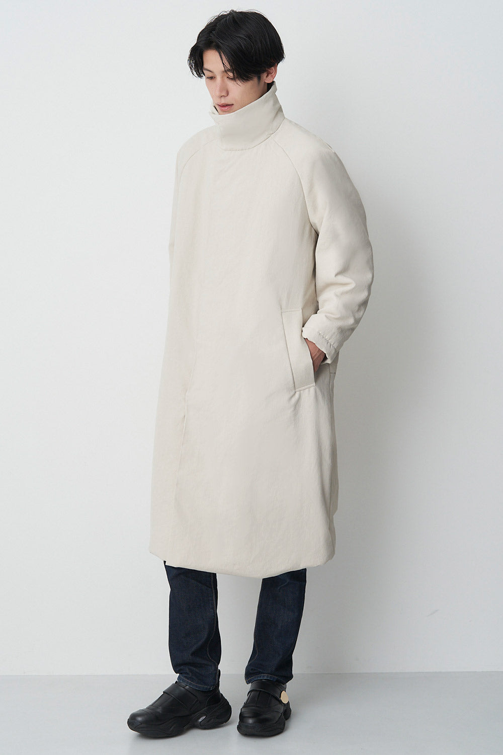 Stand Collar Coat - Unisex 