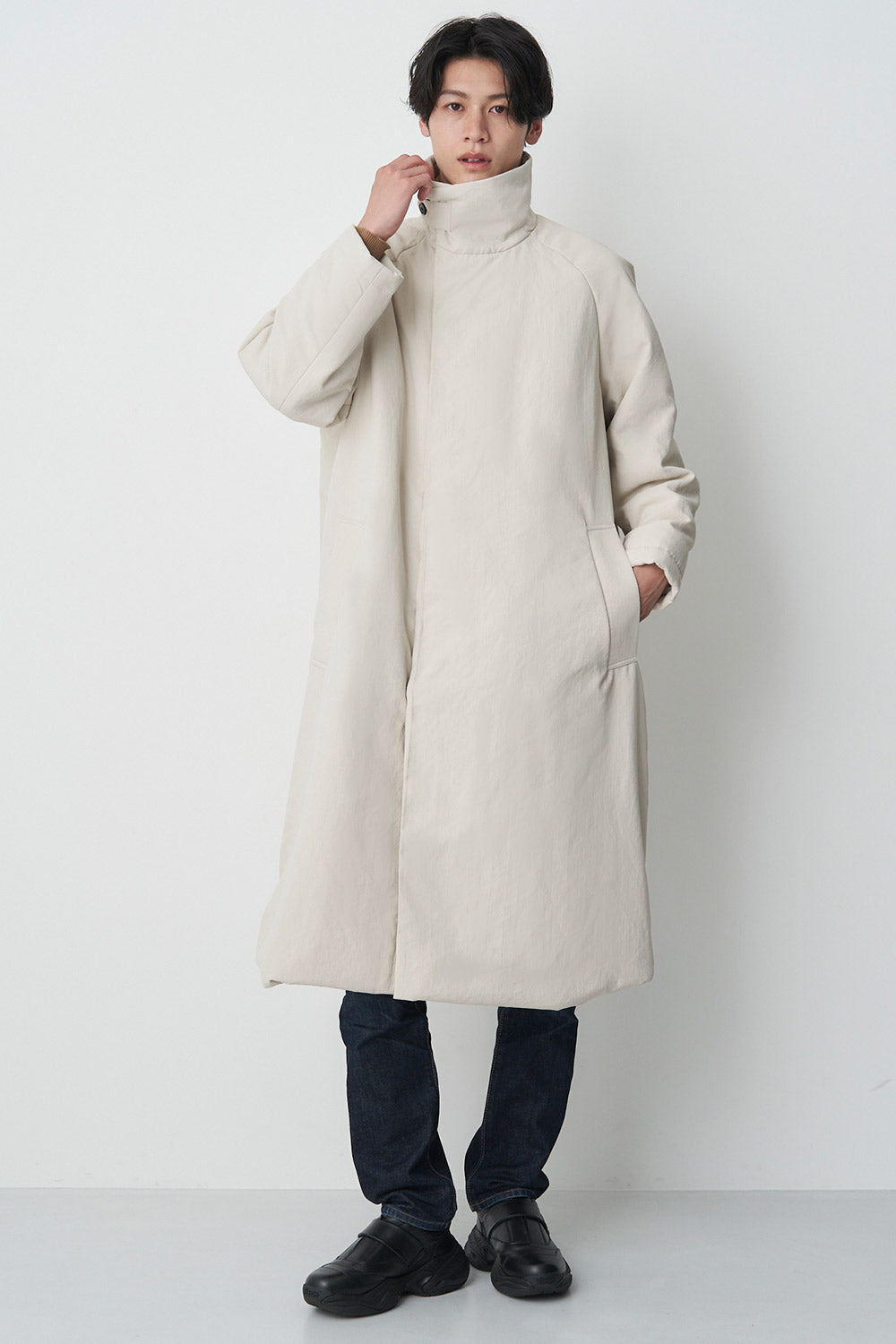 Stand Collar Coat - Unisex 