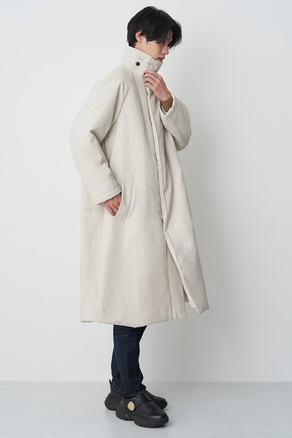 Stand Collar Coat - Unisex 