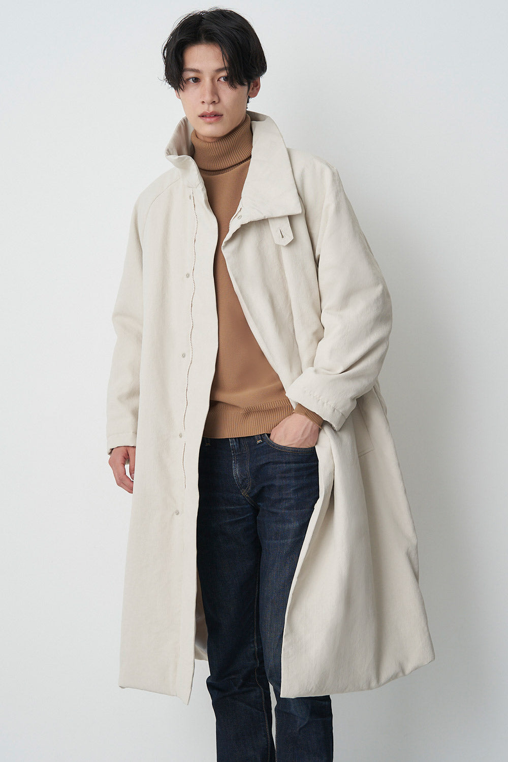 Stand Collar Coat - Unisex 